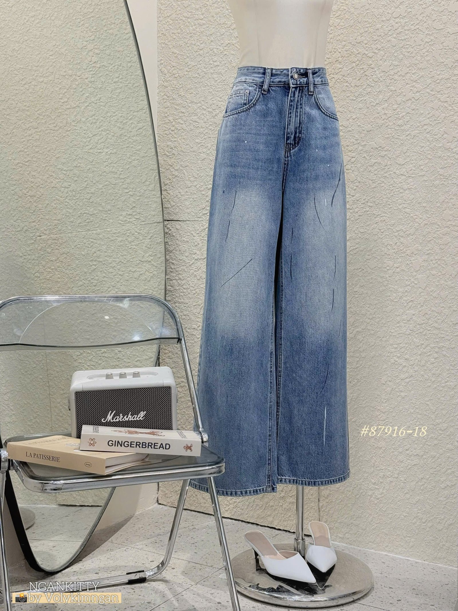 Quần jean suống vết đen - Ảnh 9