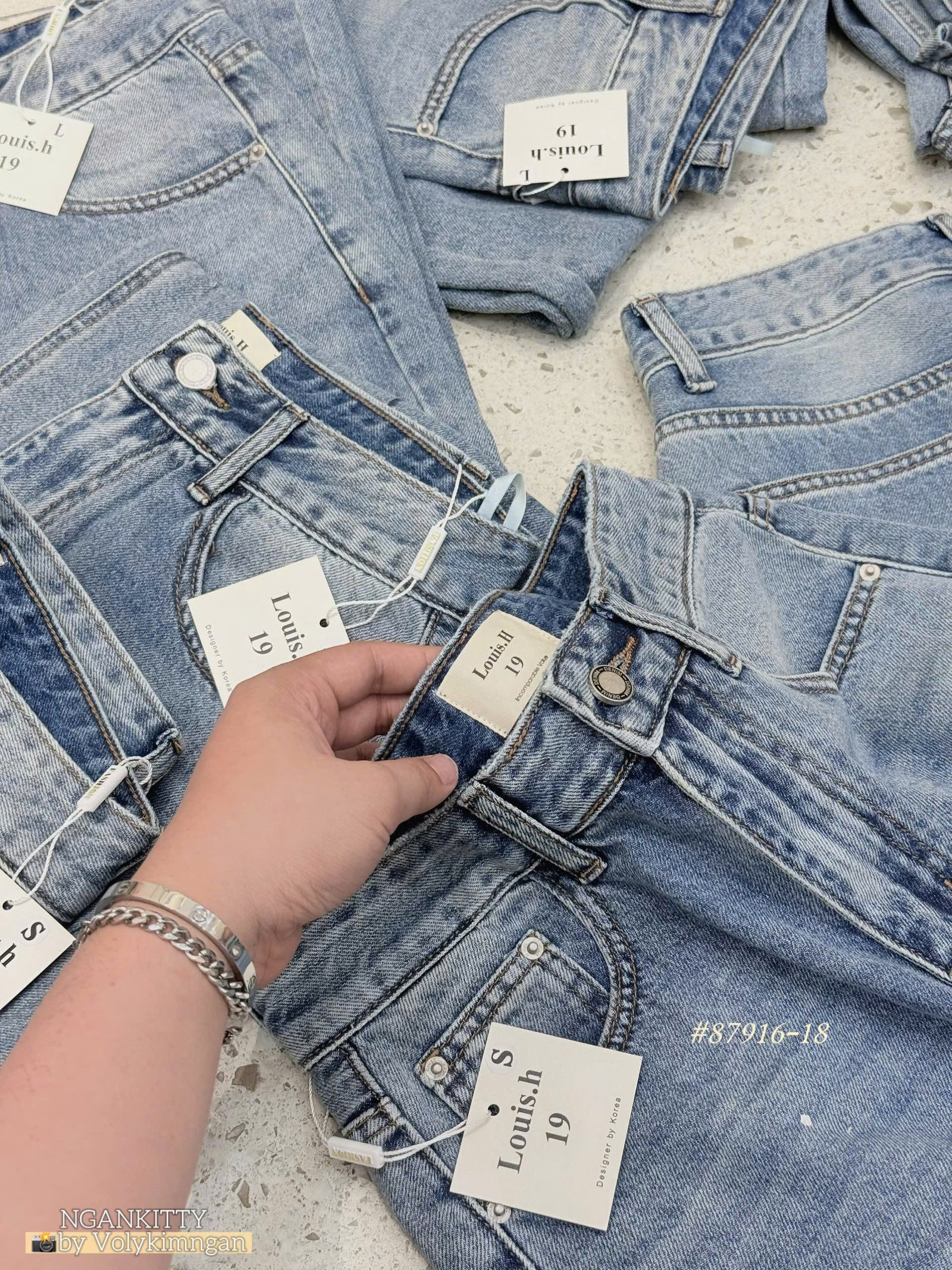 Quần jean suống vết đen - Ảnh 10