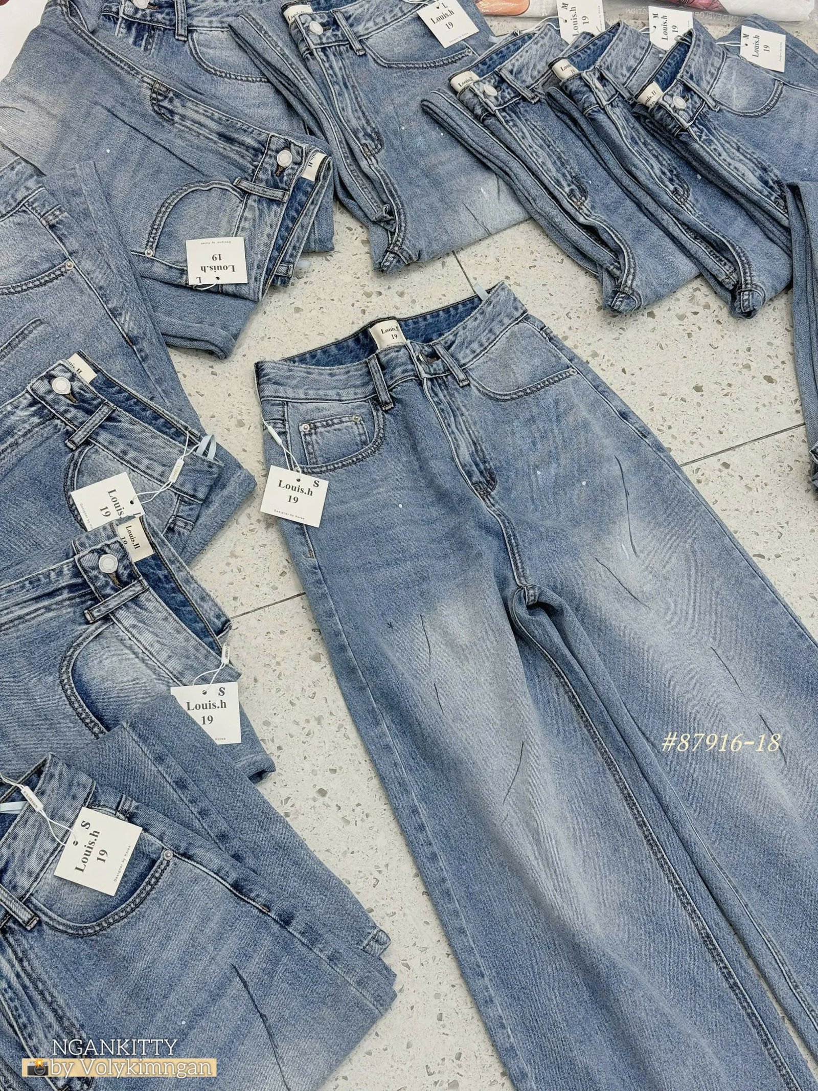 Quần jean suống vết đen - Ảnh 5