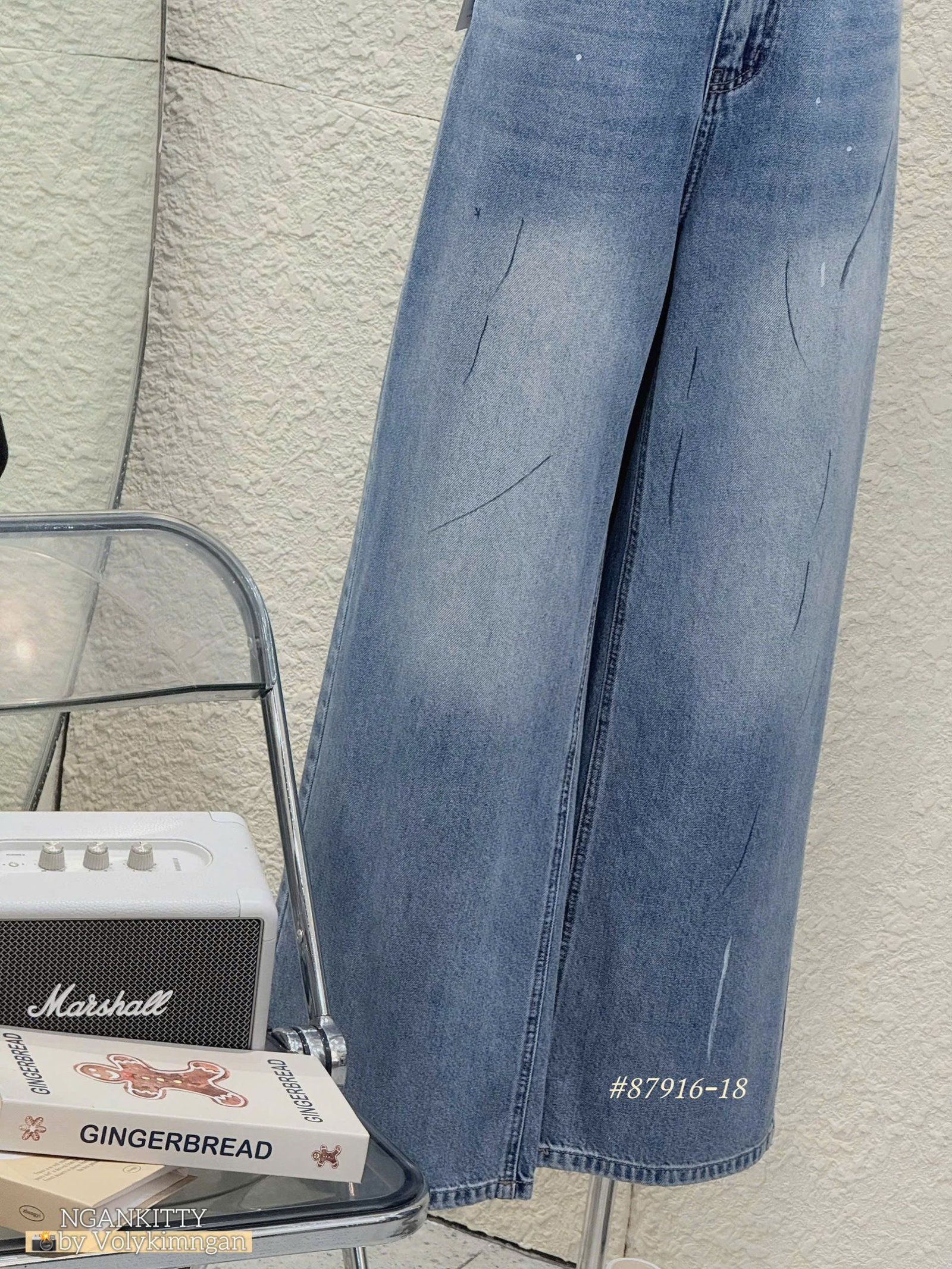 Quần jean suống vết đen - Ảnh 7