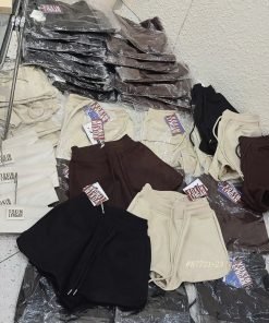 Quần short da lộn bảng lưng