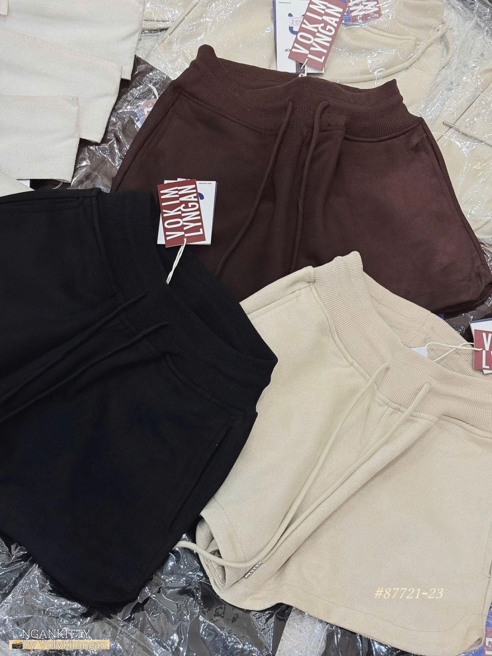 Quần short da lộn bảng lưng - Ảnh 8