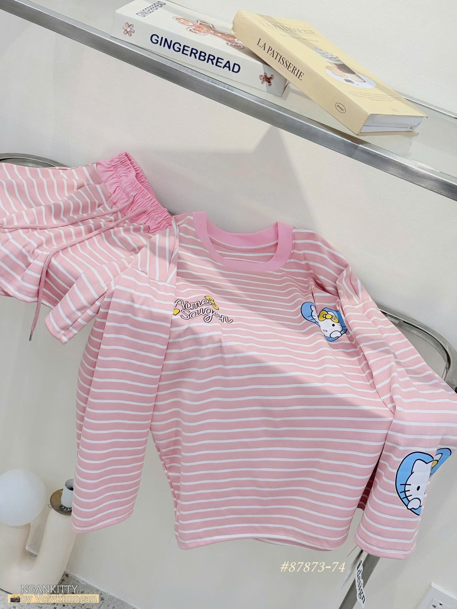 Set Ame Saigon Hellokitty sọc - Ảnh 7