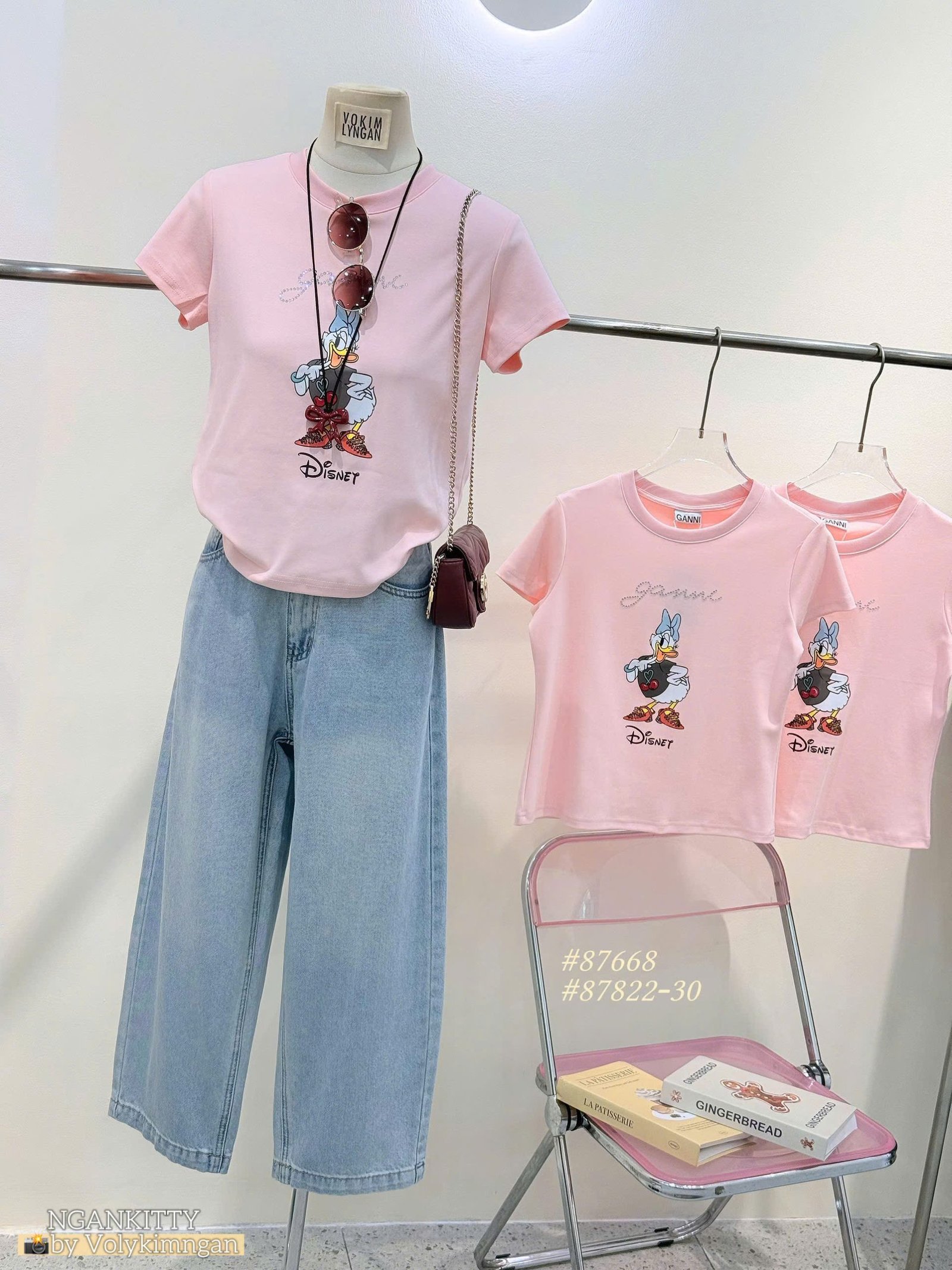 Áo Ganni đá Vịt Disney
