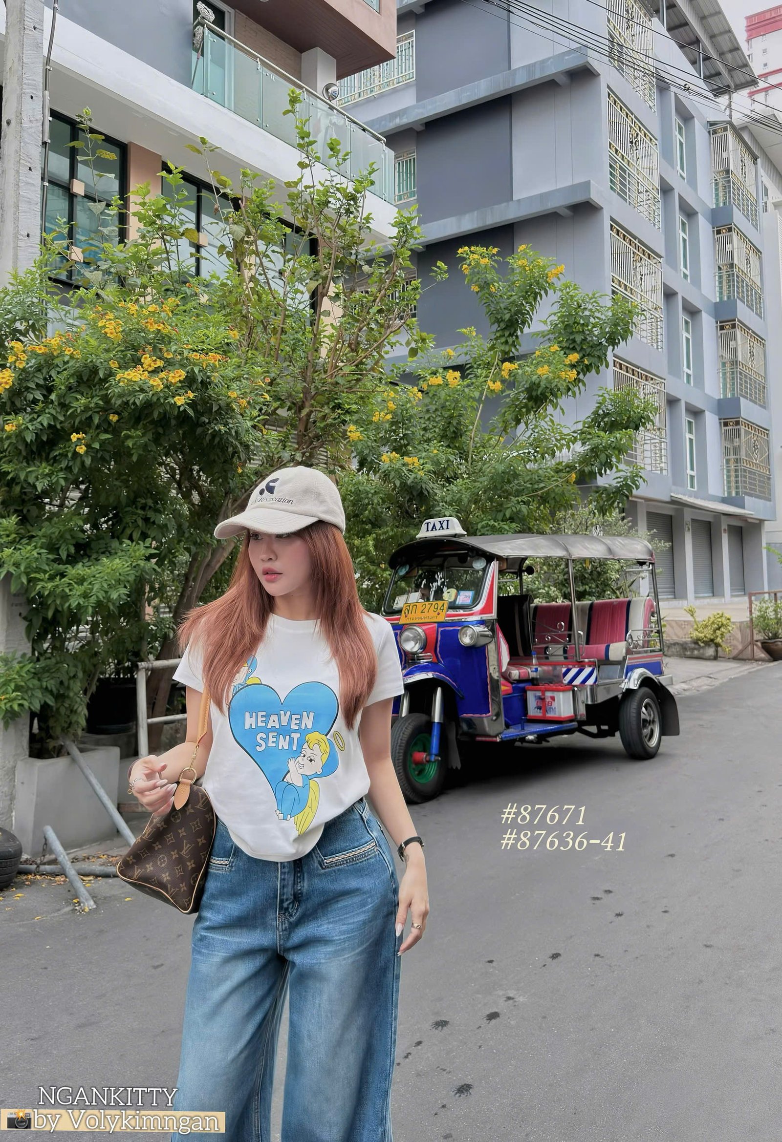 Áo babytee Ganni Tim Haven Sent - Ảnh 2