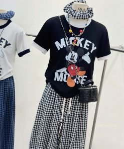 Alternative view of Set Mickey Mouse viền quần caro