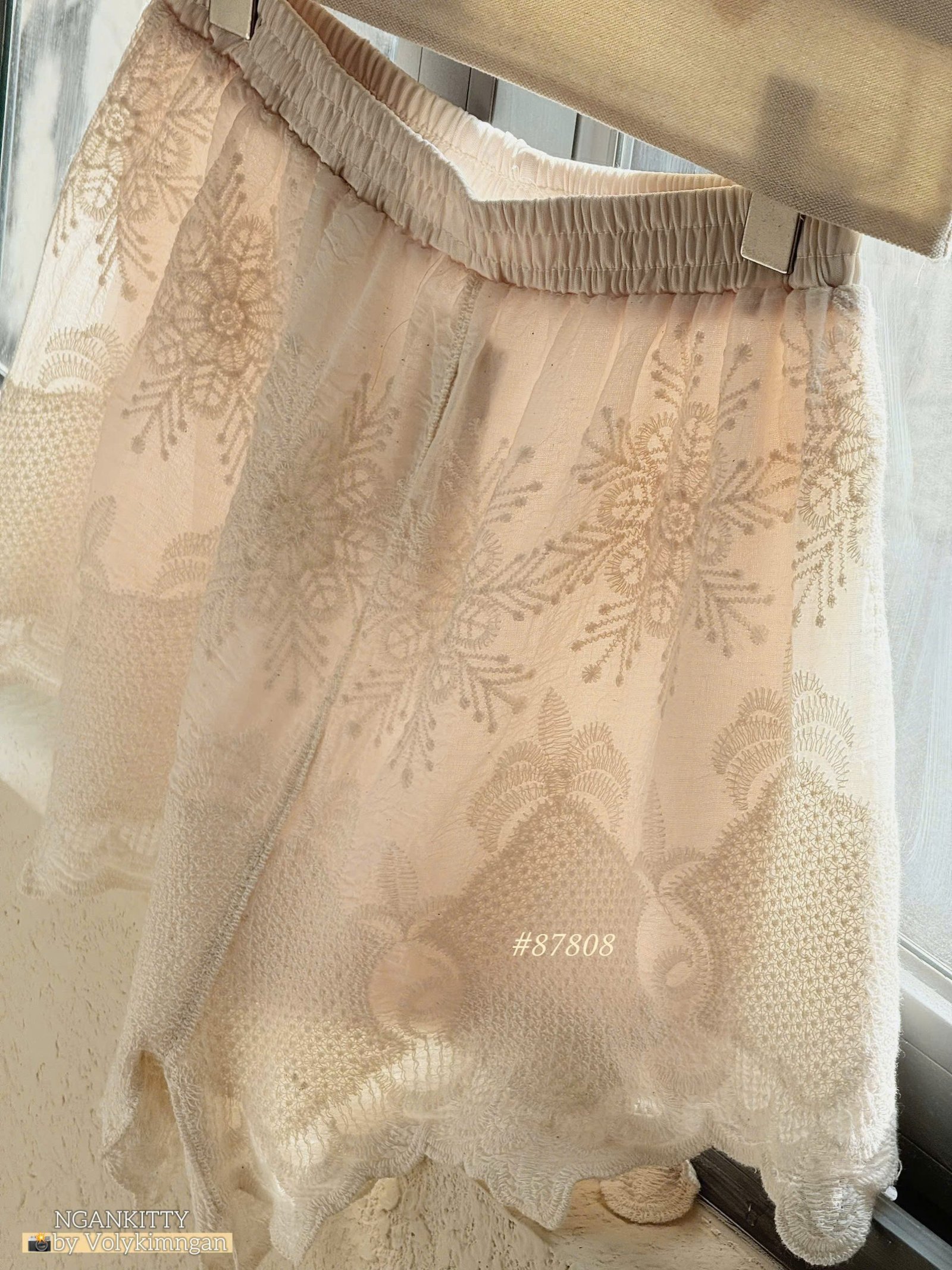 Quần short mix ren hoạ tiết - Ảnh 5