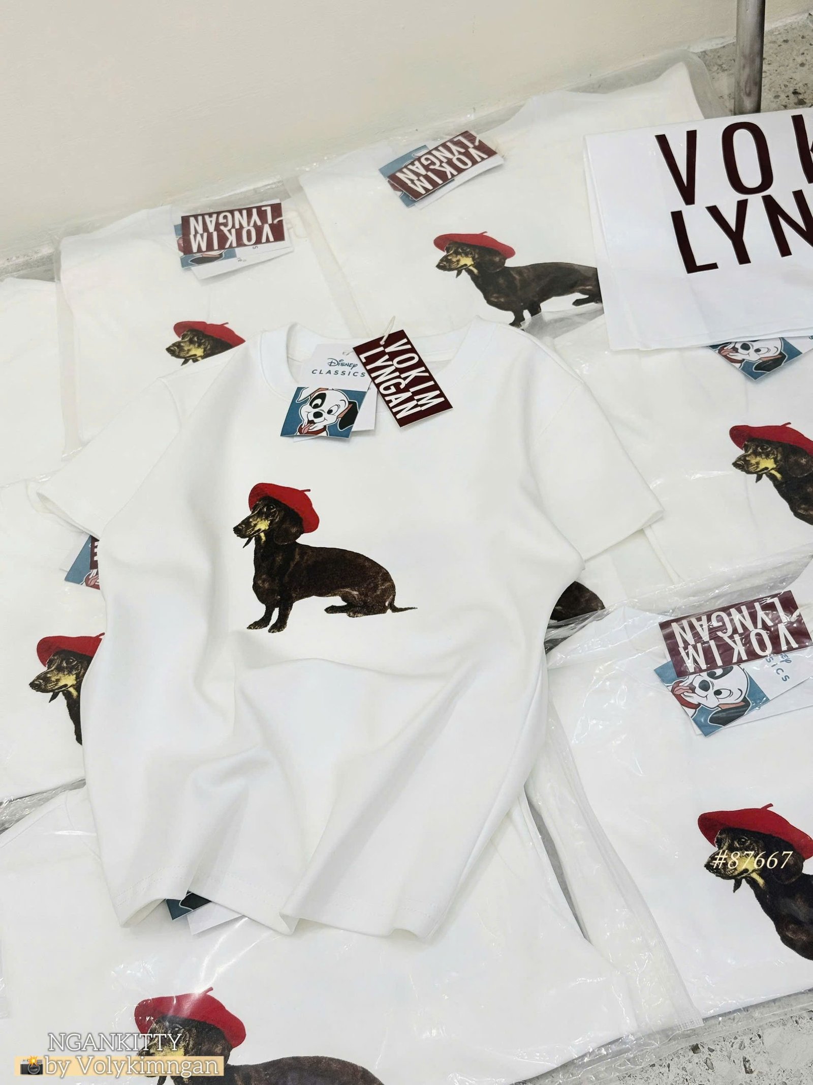 Áo babytee chó Dachshund nón đỏ - Ảnh 7