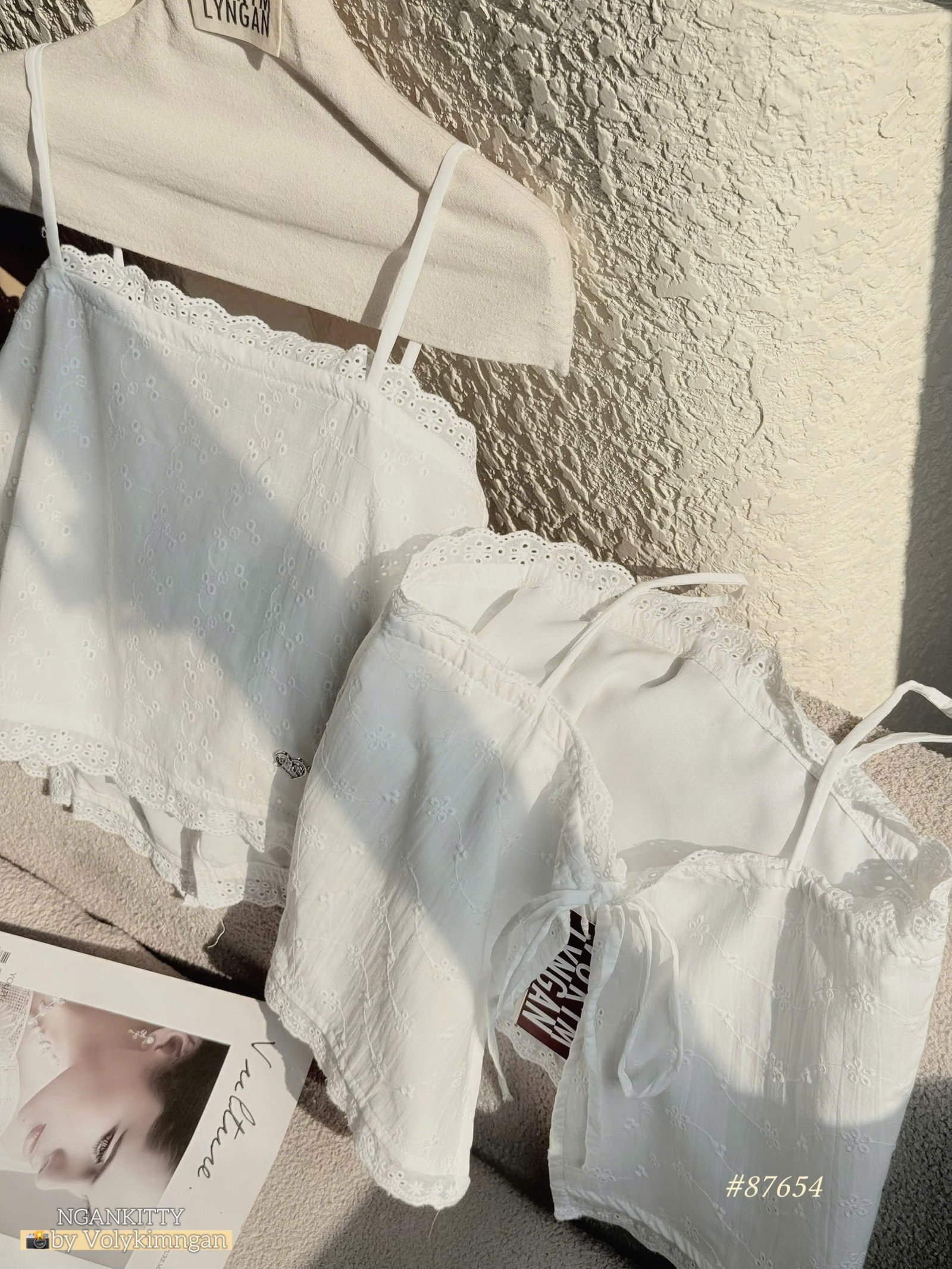 Áo 2s lỗ chân ren tag tim - Ảnh 3