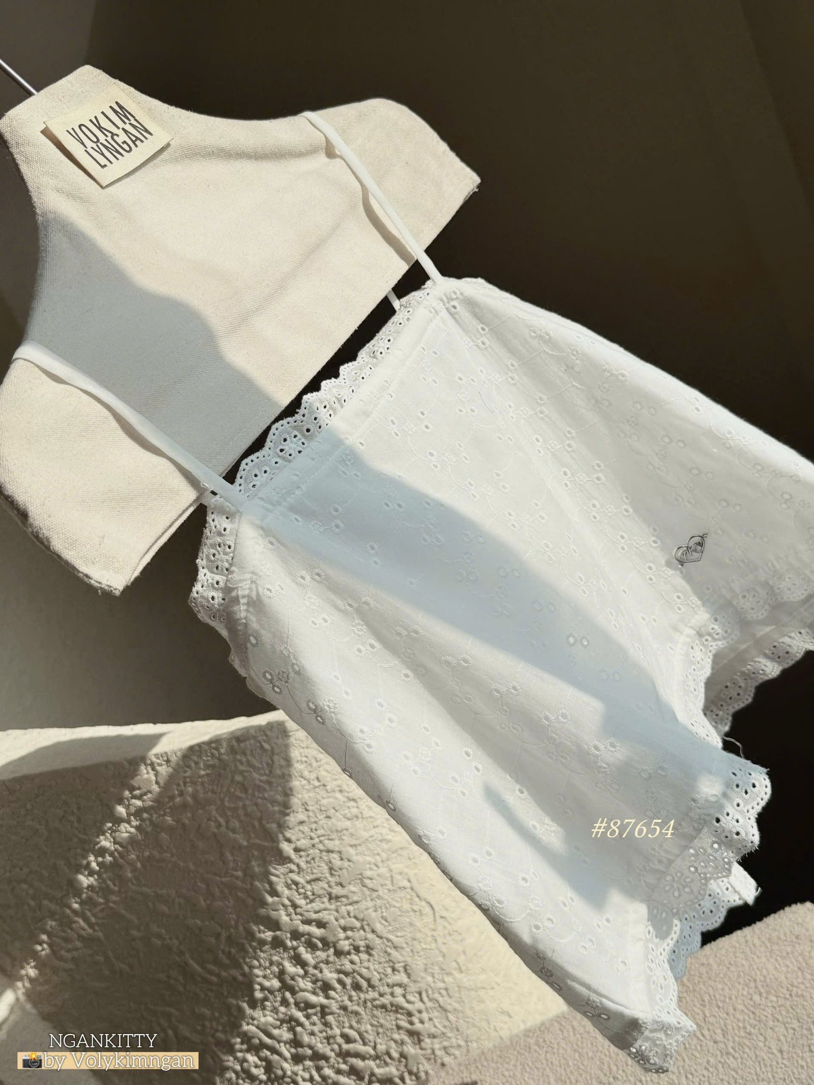 Áo 2s lỗ chân ren tag tim - Ảnh 11