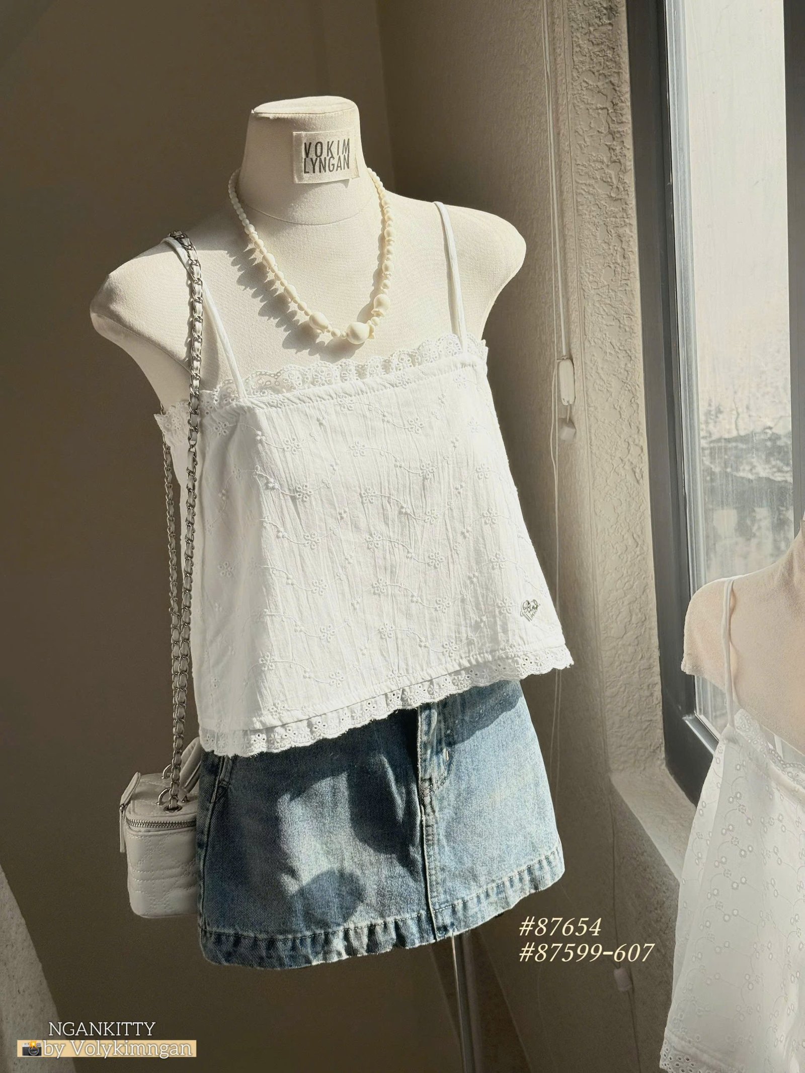 Áo 2s lỗ chân ren tag tim - Ảnh 8