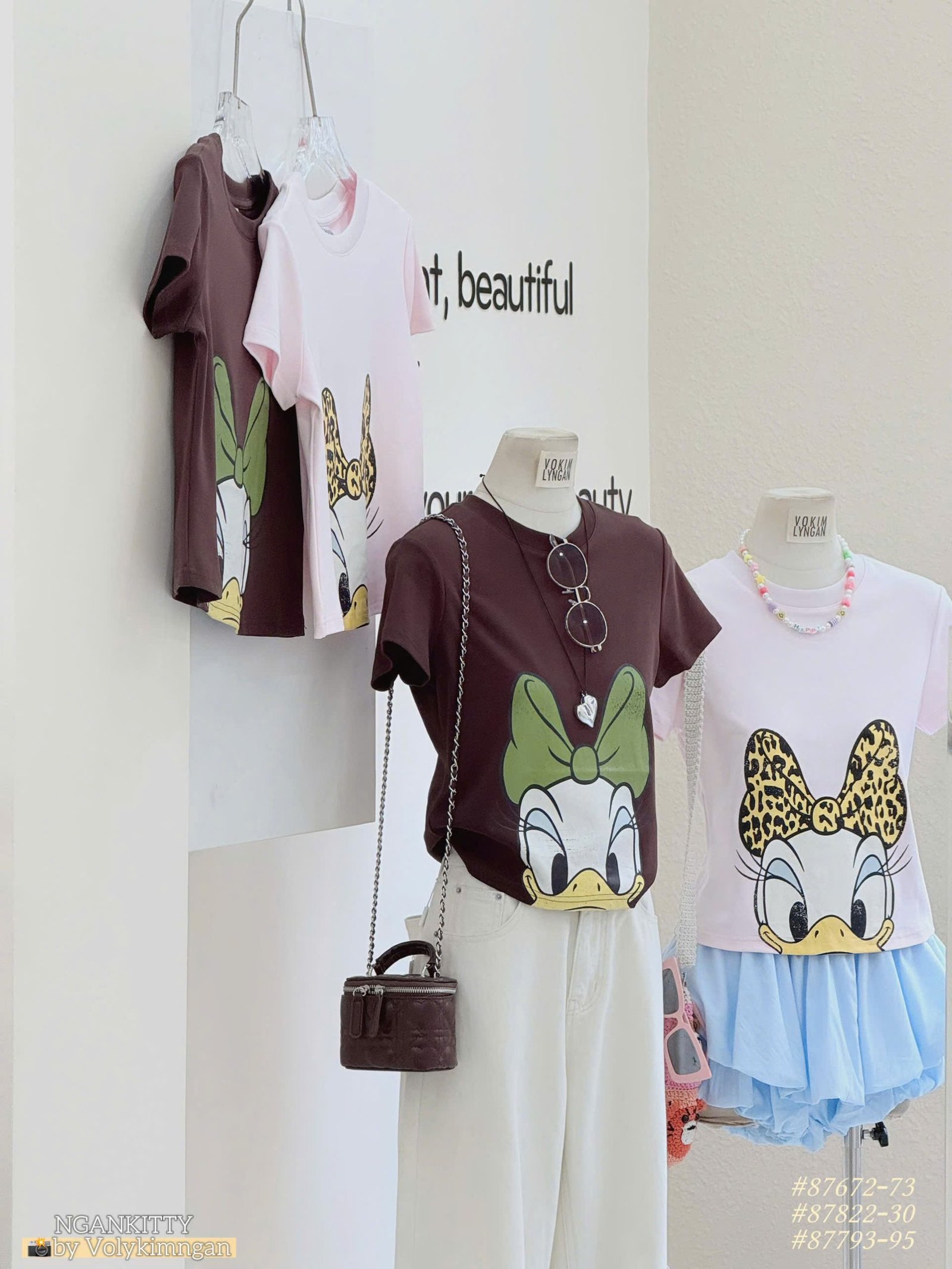 Áo babytee Ganni Vịt Daisy