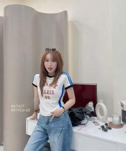 Áo babytee France Paris sọc