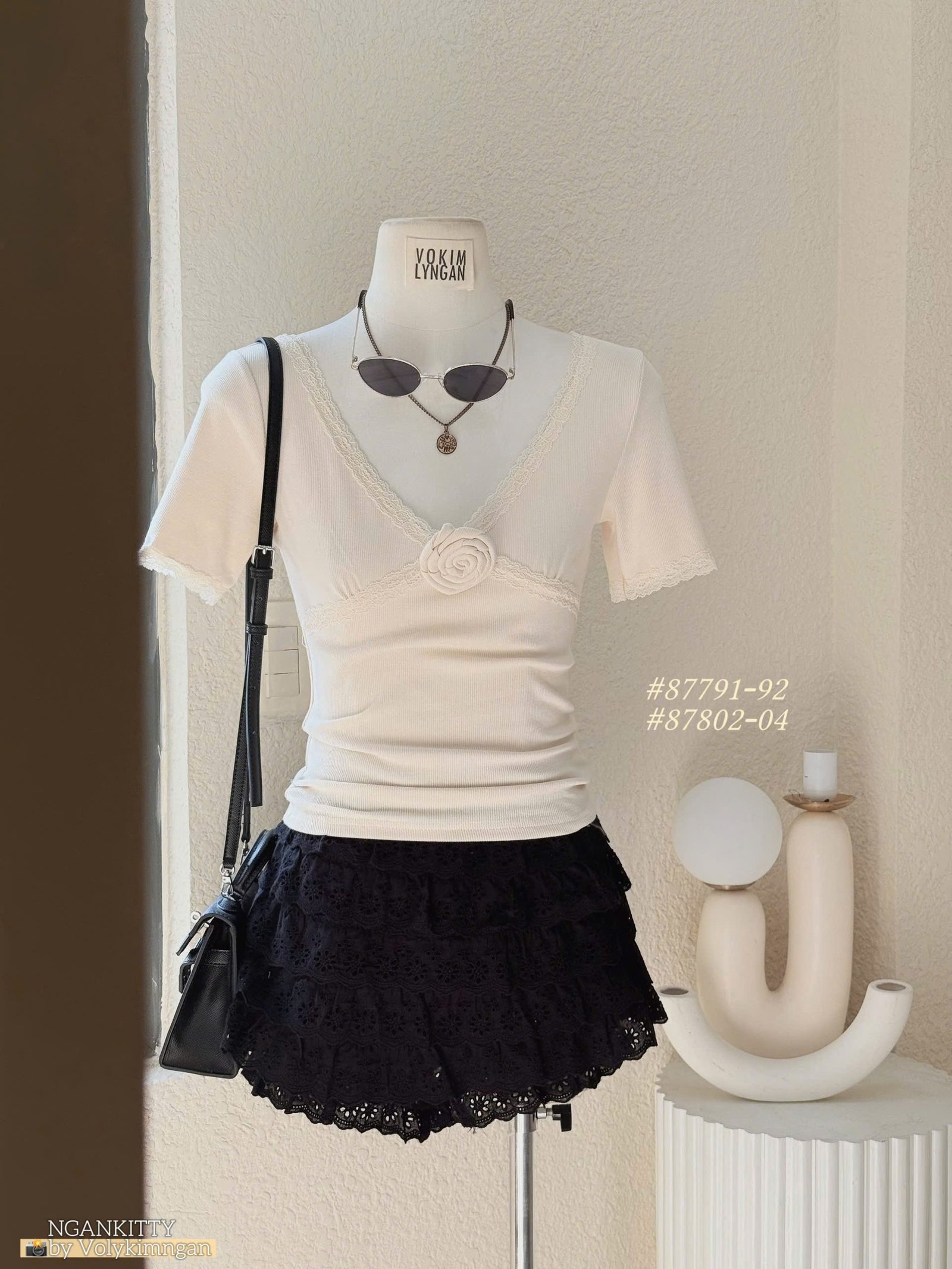 Quần short ren tầng - Ảnh 3