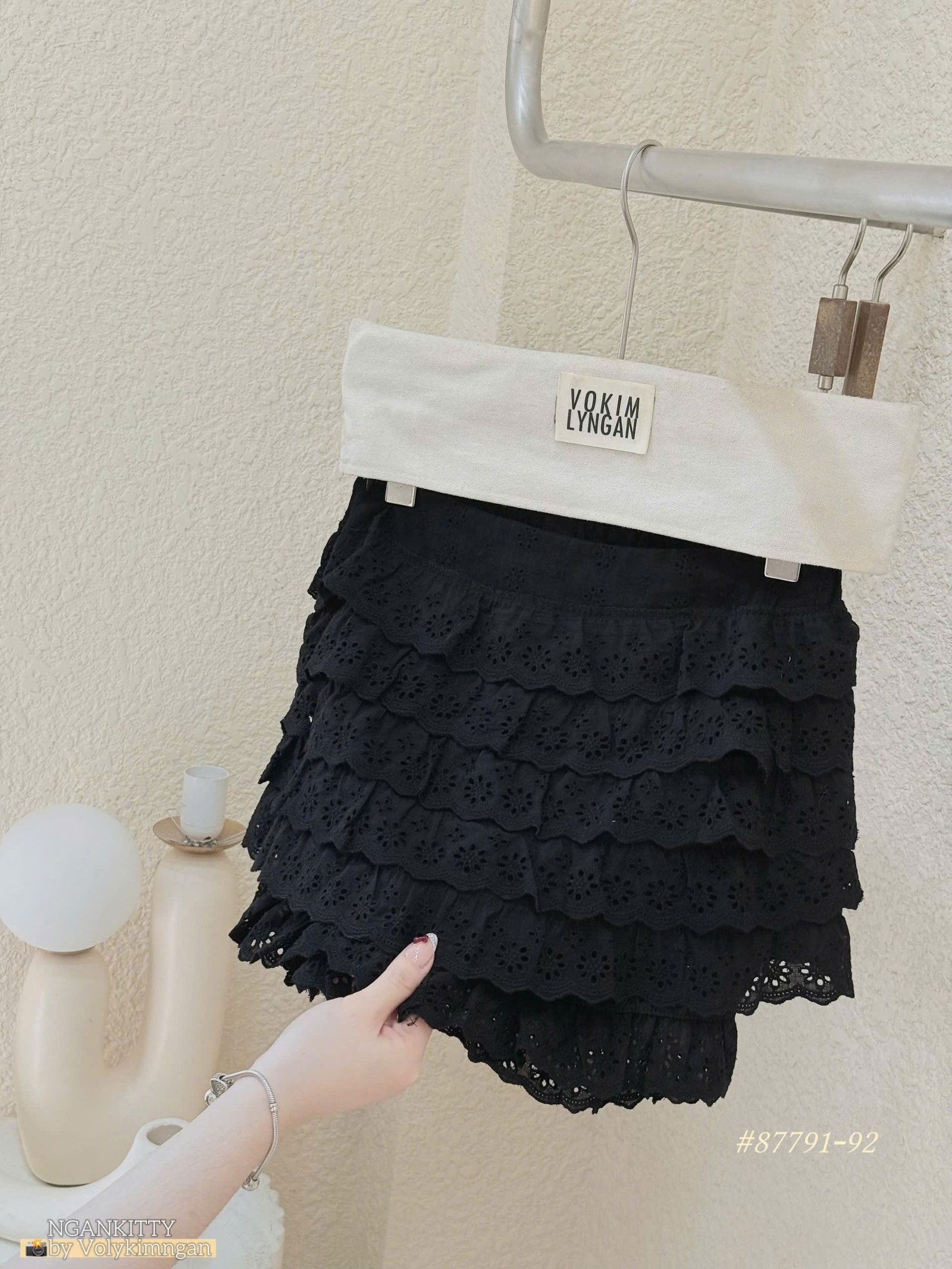 Quần short ren tầng - Ảnh 5