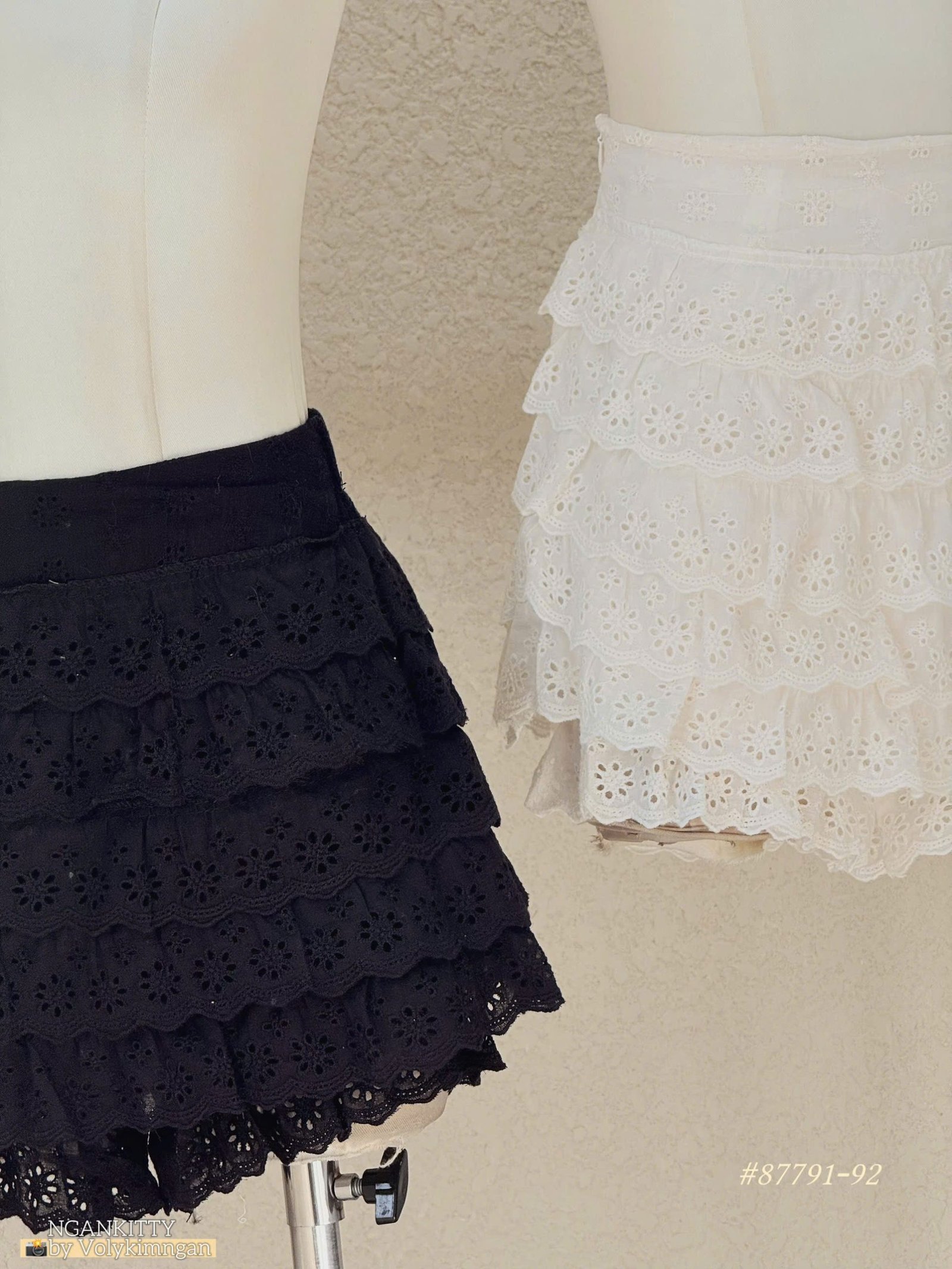 Quần short ren tầng - Ảnh 7