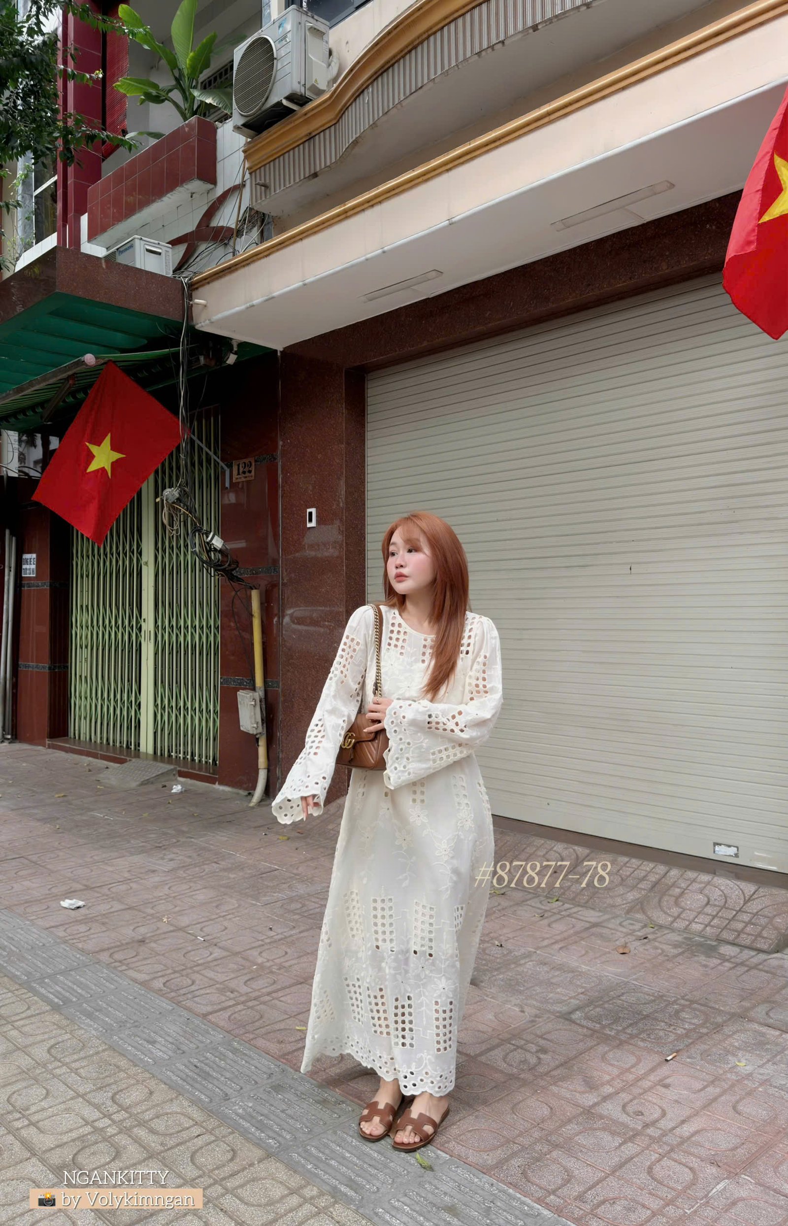 Set Đầm ren lỗ áo 2s - Ảnh 2