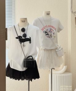 Alternative view of Quần short ren lai sóng