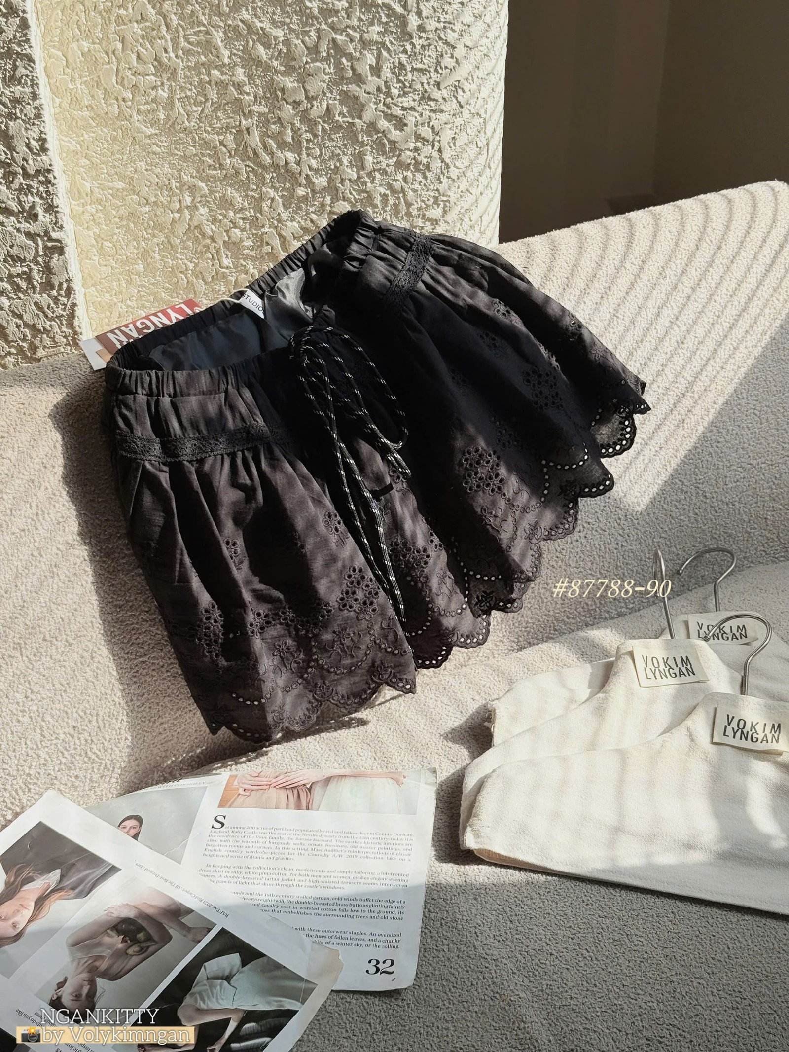 Quần short ren lai sóng - Ảnh 8