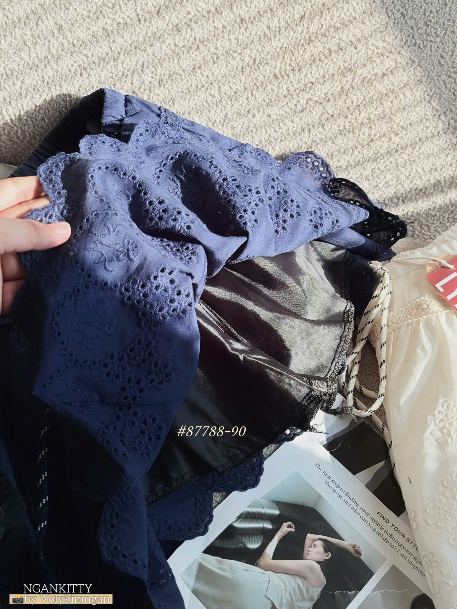 Quần short ren lai sóng - Ảnh 5