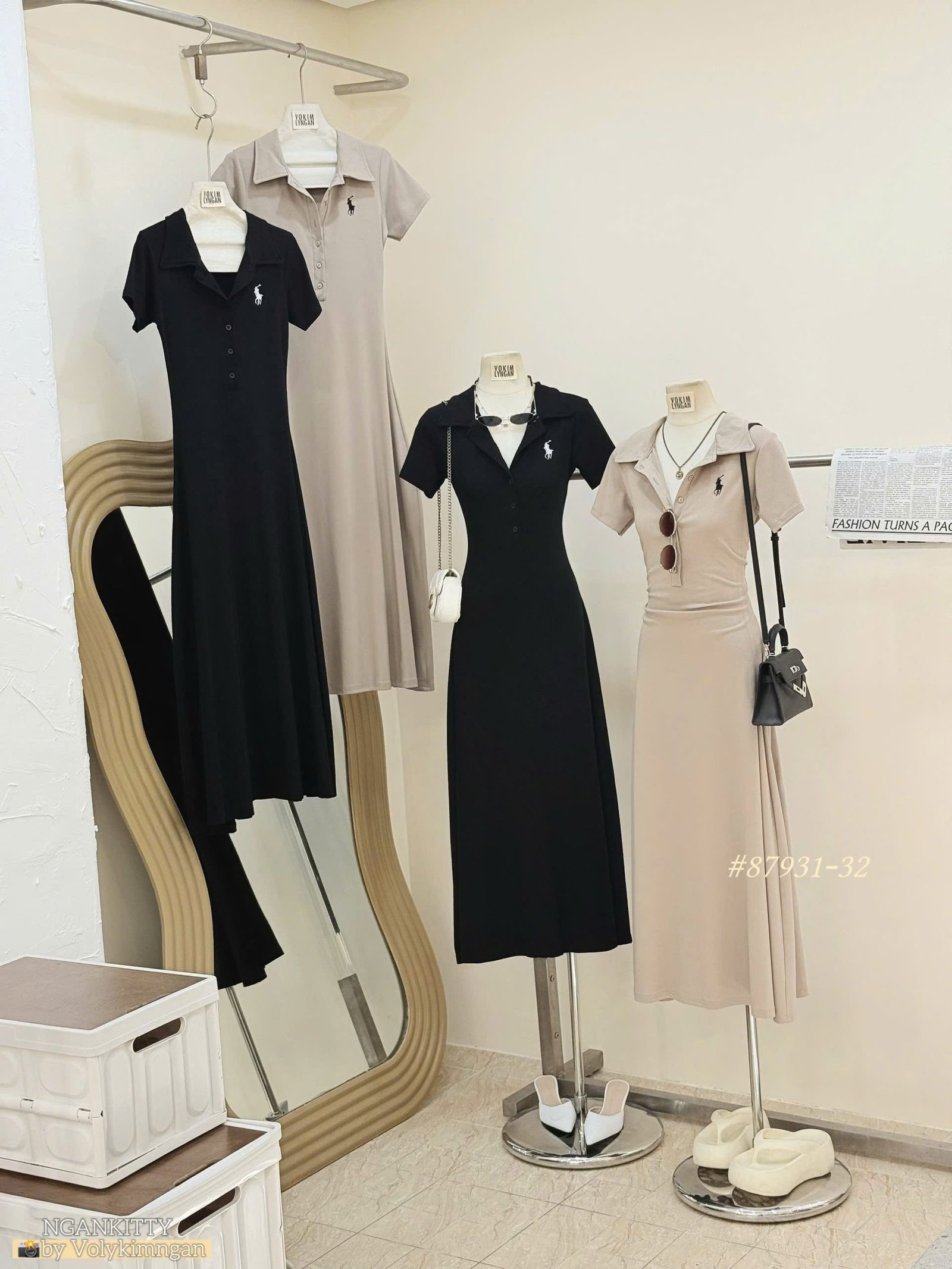 Đầm body xoè Polo thêu - Ảnh 7