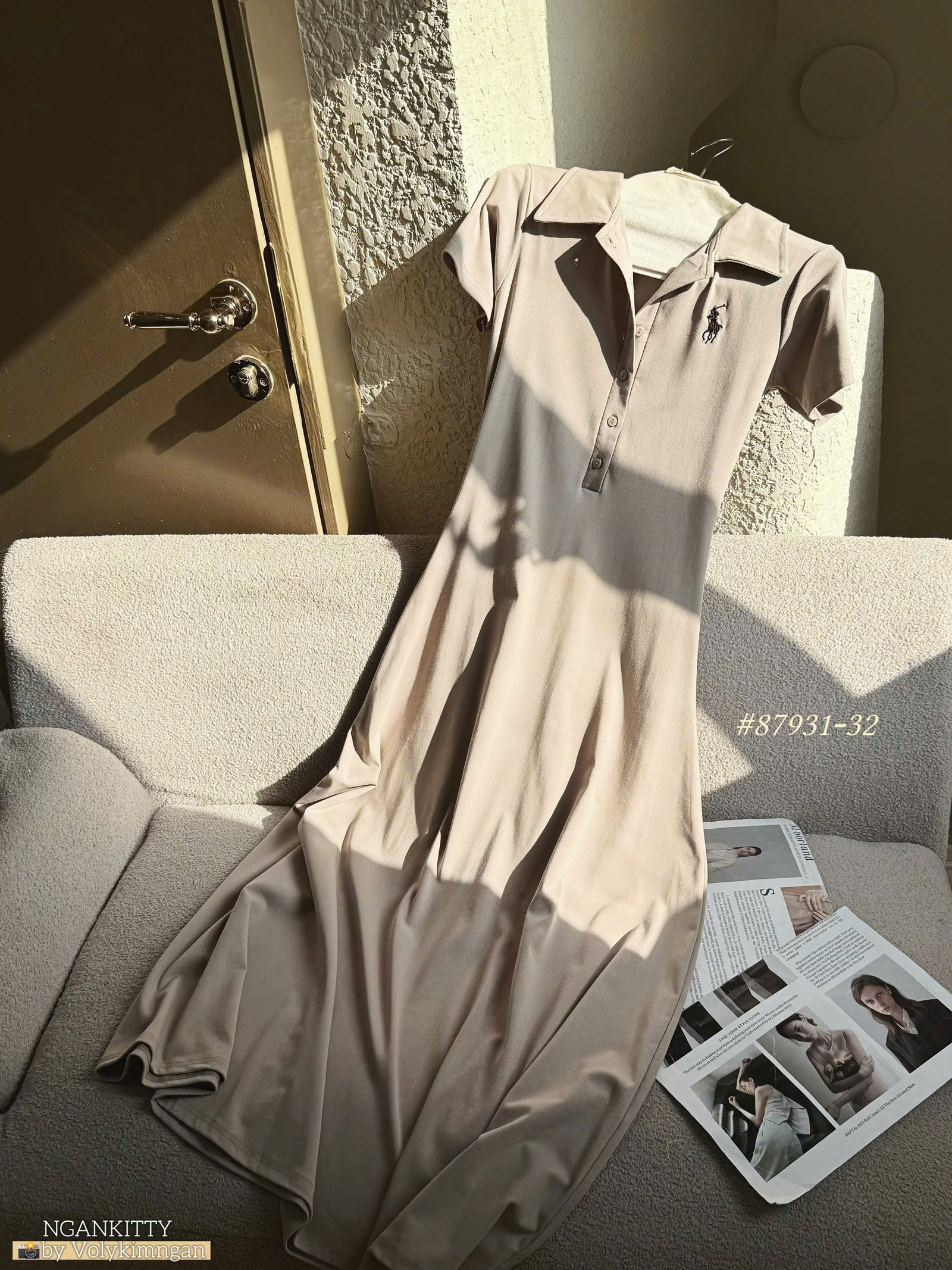 Đầm body xoè Polo thêu - Ảnh 11