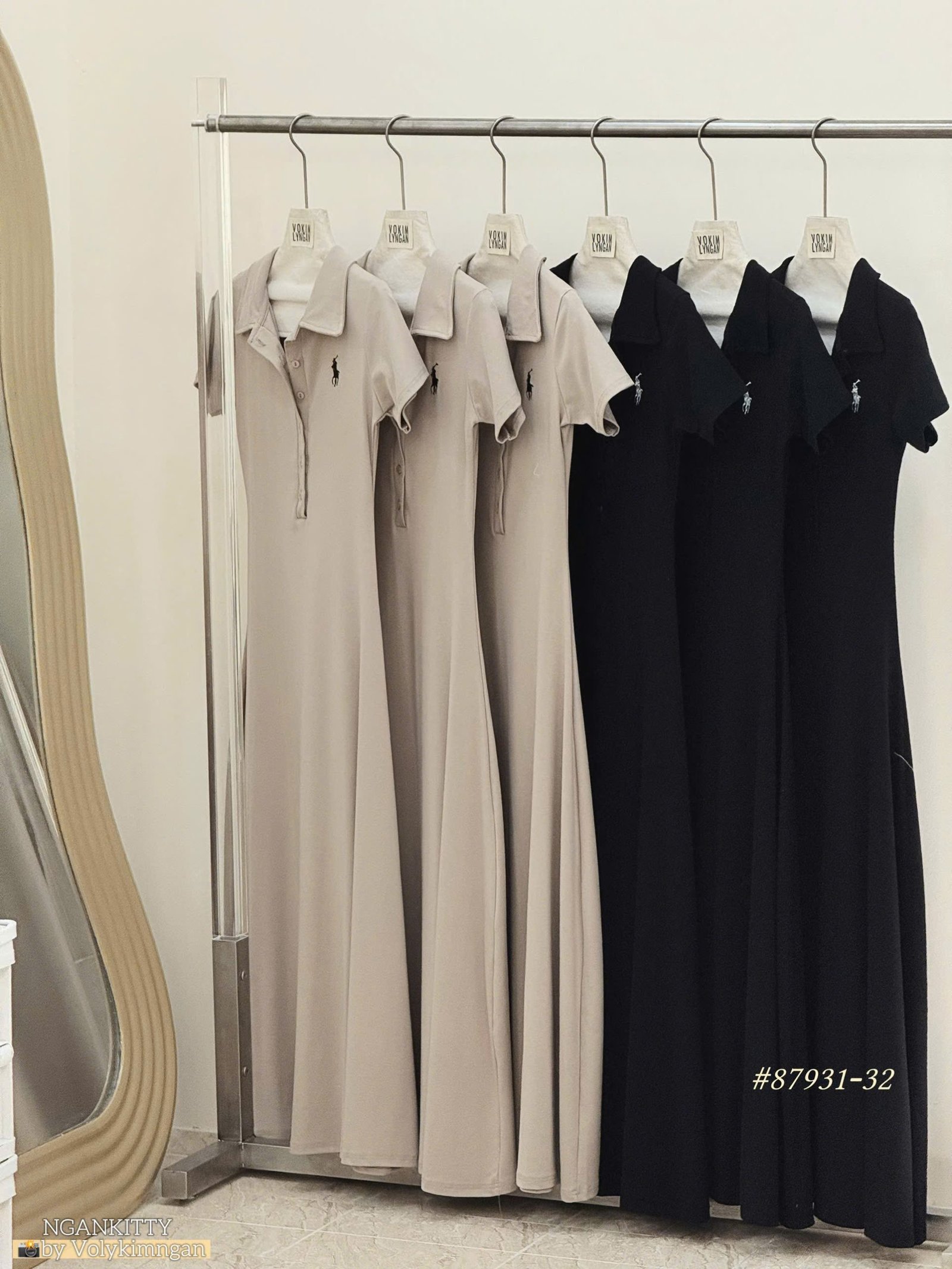 Đầm body xoè Polo thêu - Ảnh 12