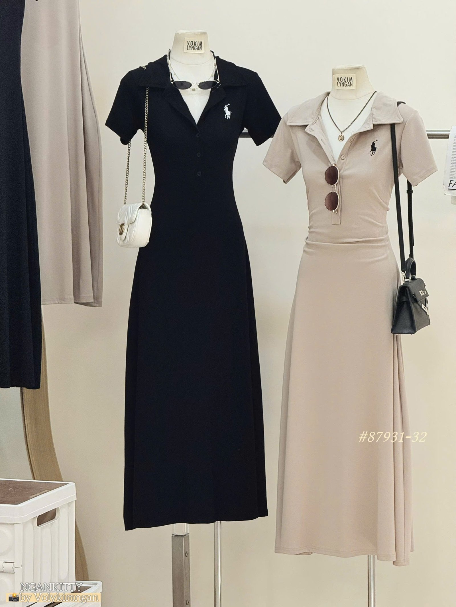 Đầm body xoè Polo thêu - Ảnh 13