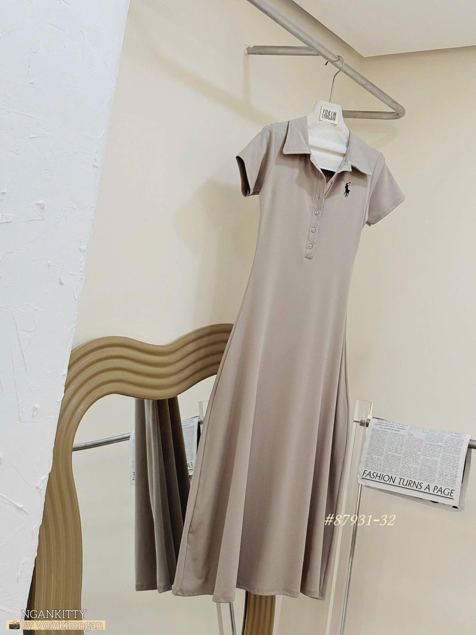 Đầm body xoè Polo thêu - Ảnh 14