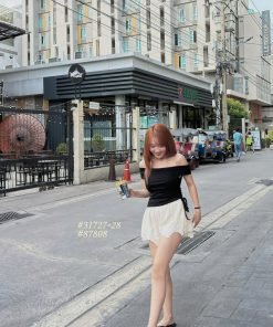 ÁO TRỄN VAI GÚT EO WGWE