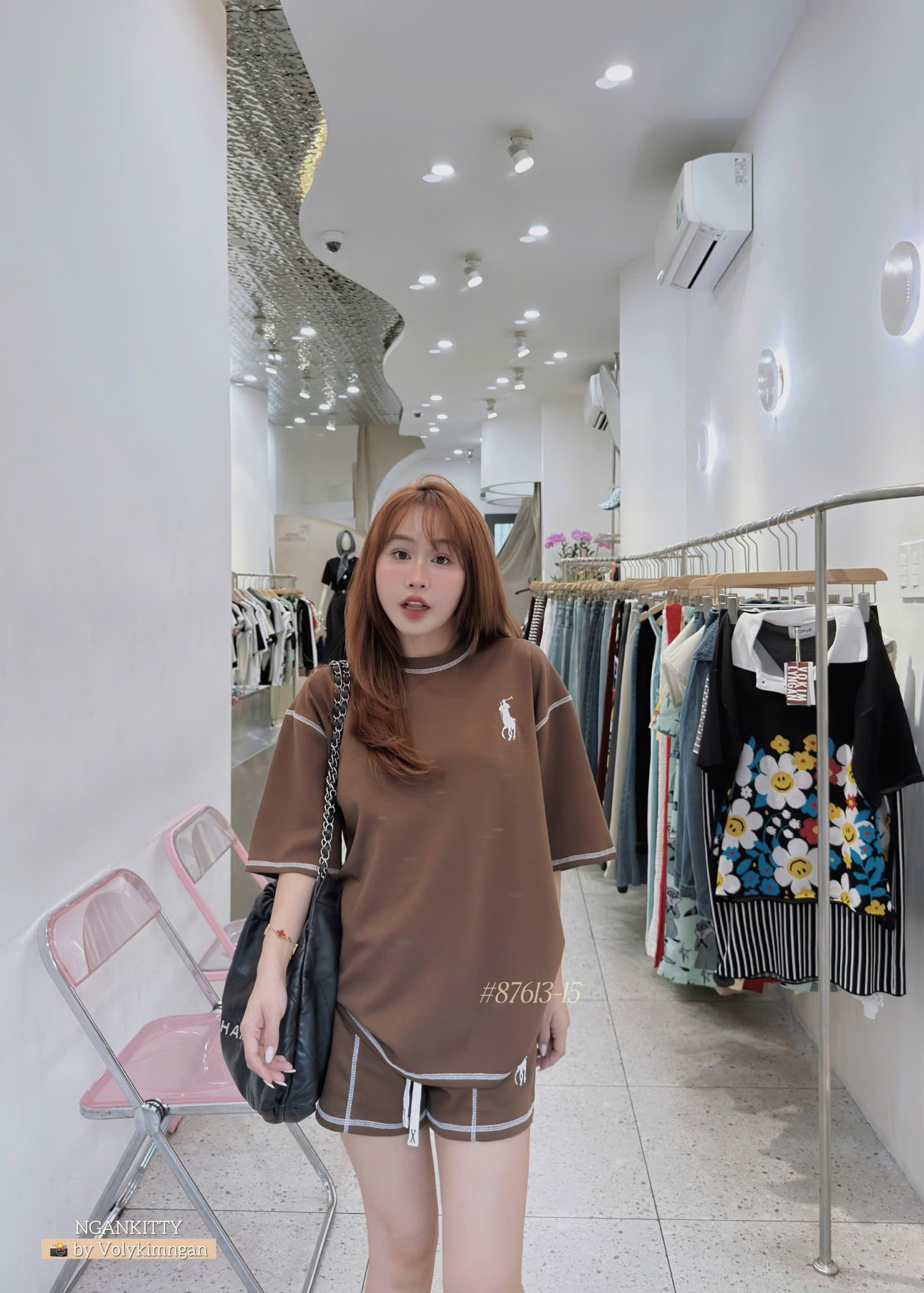 SET POLO LAUREN SHORT SỌC CHỈ