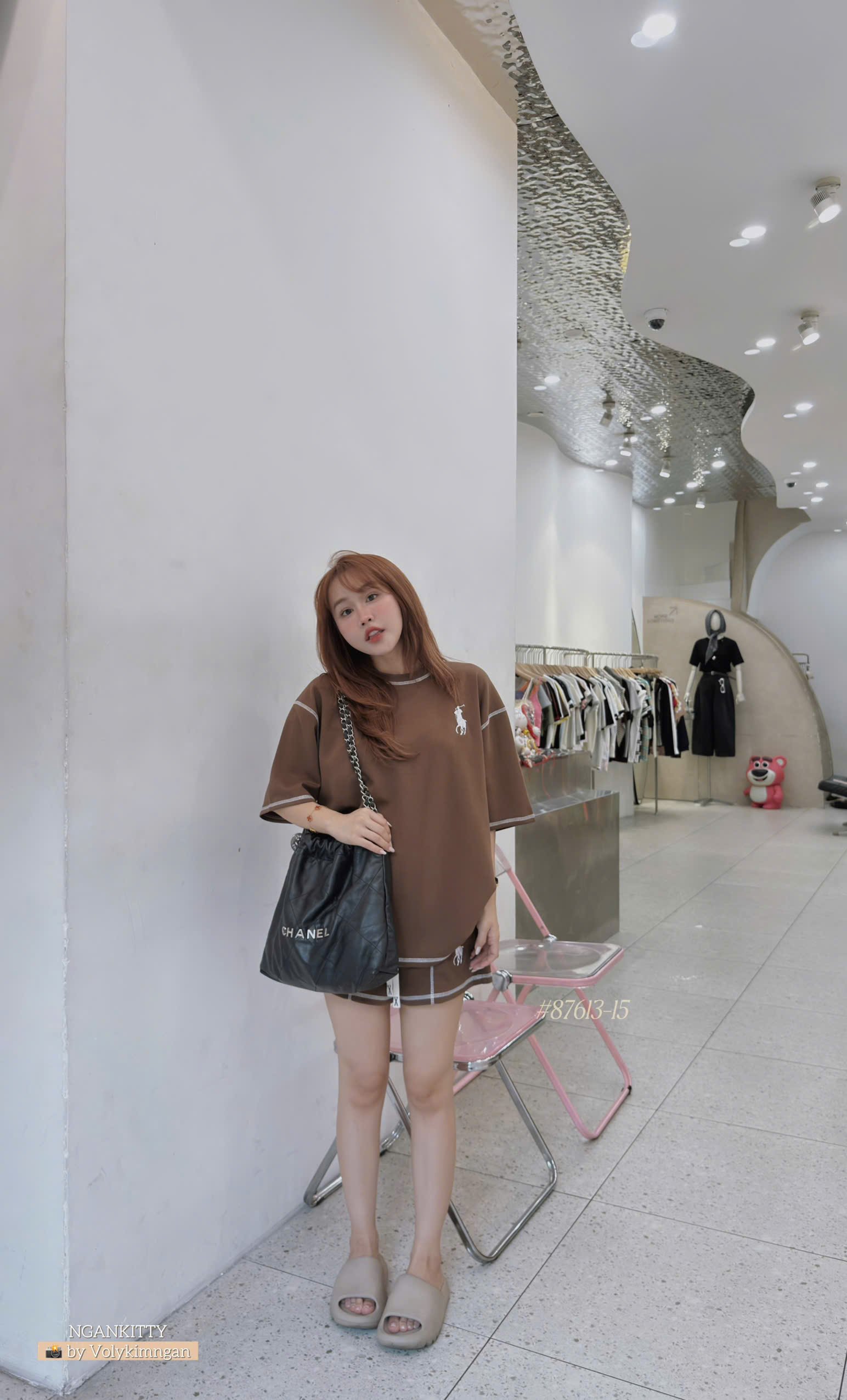 SET POLO LAUREN SHORT SỌC CHỈ - Ảnh 3