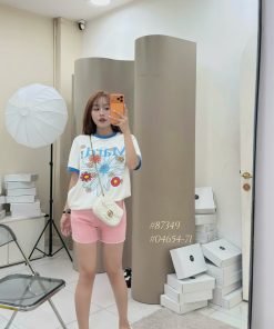 ÁO HOA MARDI VIỀN CỔ