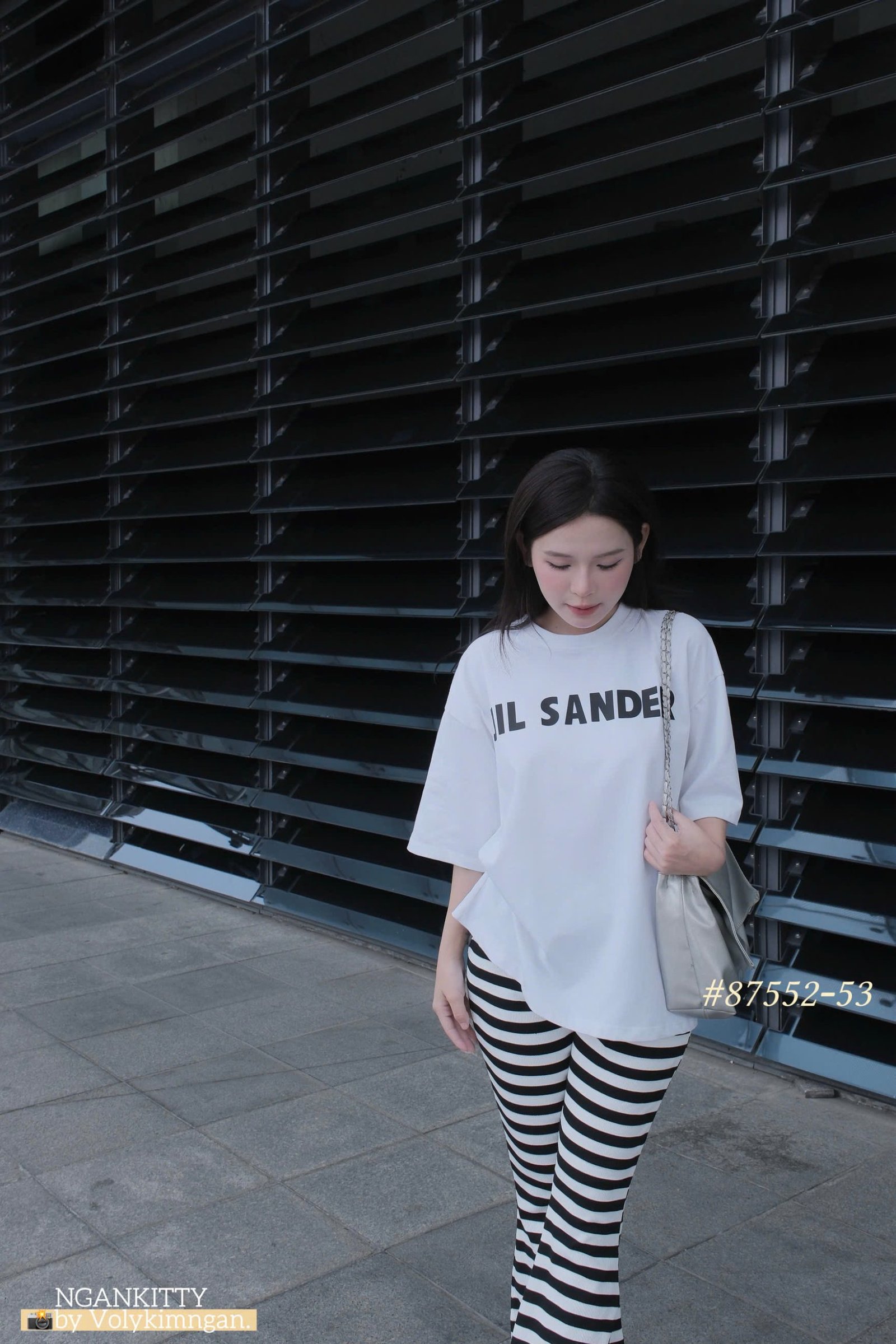 SET JIL SANDER QUẦN LOE SỌC - Ảnh 8