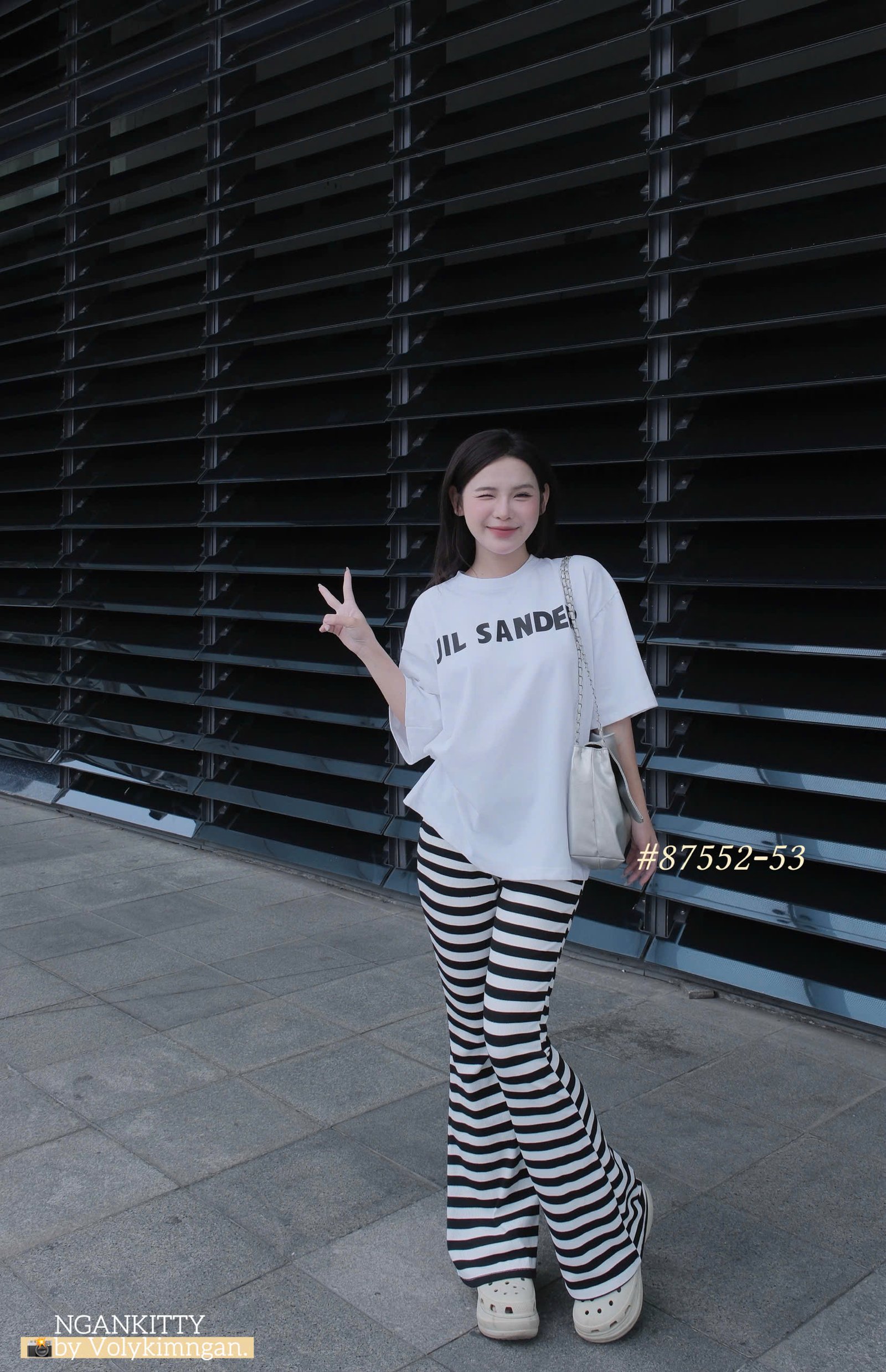 SET JIL SANDER QUẦN LOE SỌC - Ảnh 9