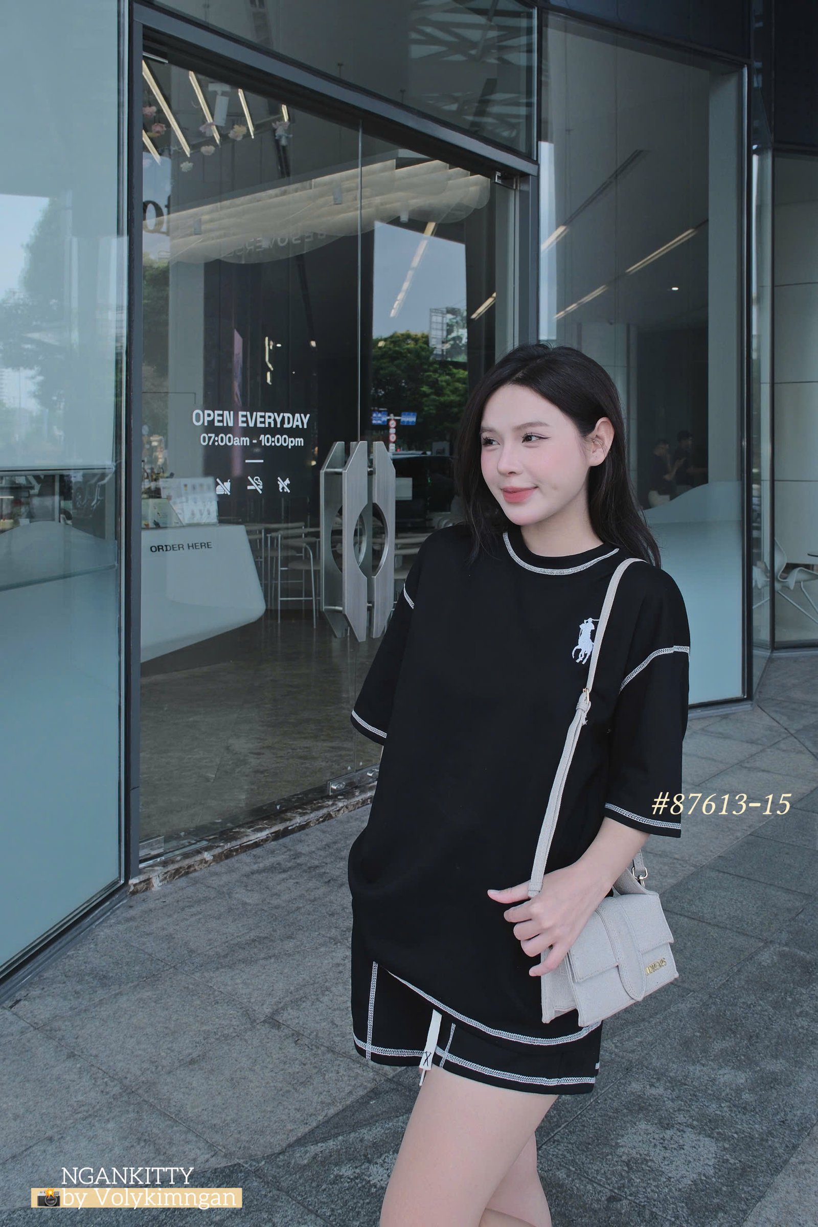 SET POLO LAUREN SHORT SỌC CHỈ - Ảnh 2