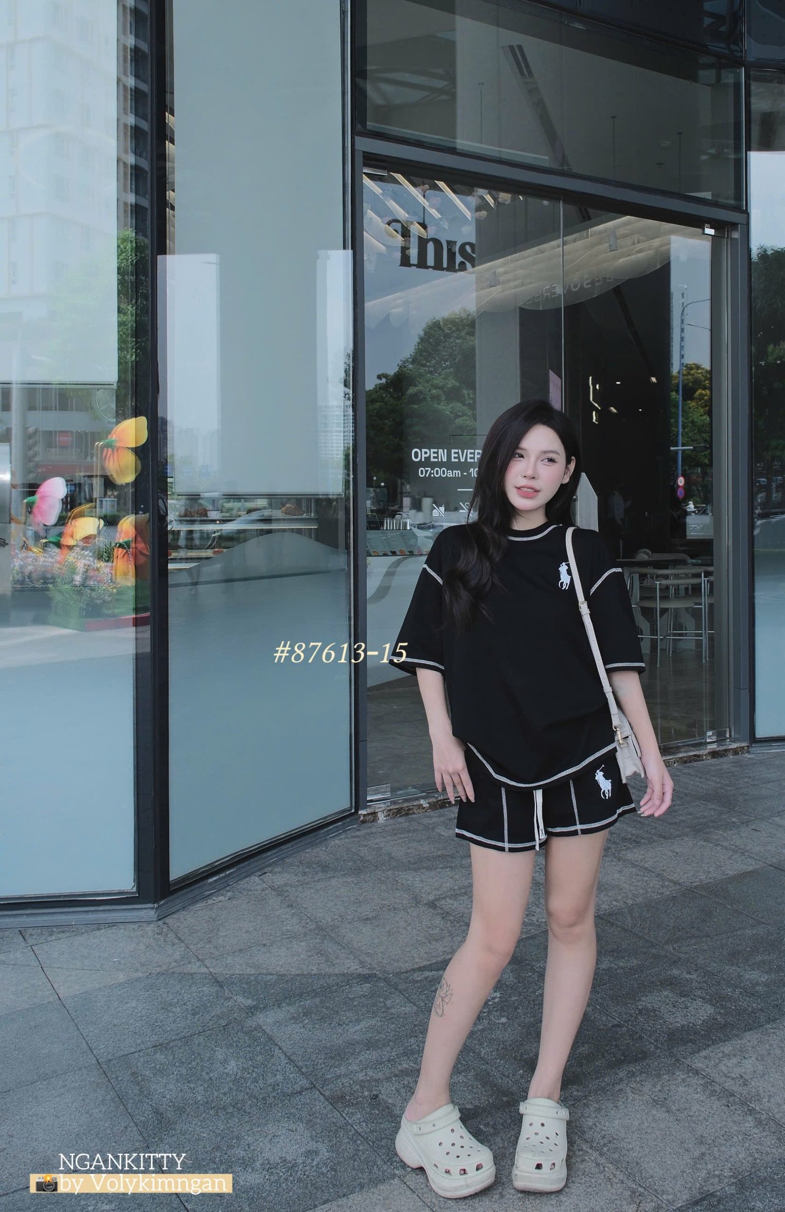 SET POLO LAUREN SHORT SỌC CHỈ - Ảnh 5