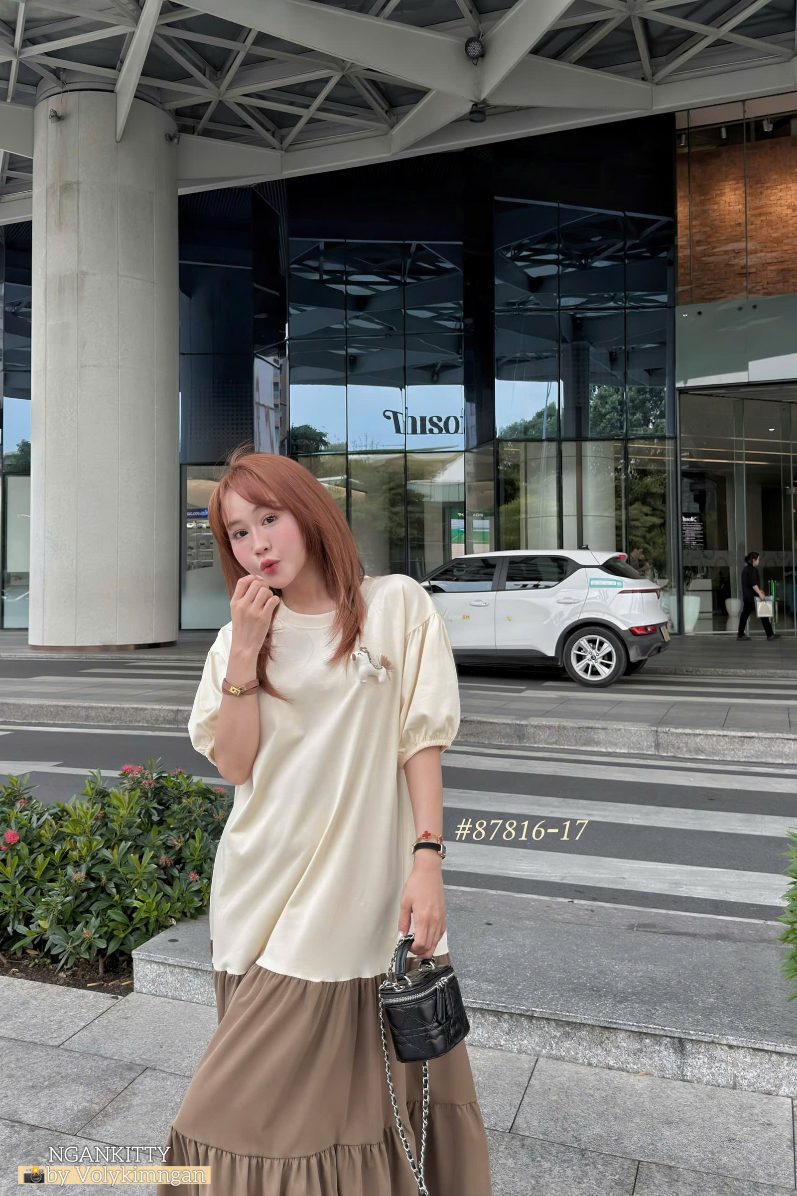 ĐẦM PHỐI 2 TẦNG KÈM CHARM NGỰA - Ảnh 8