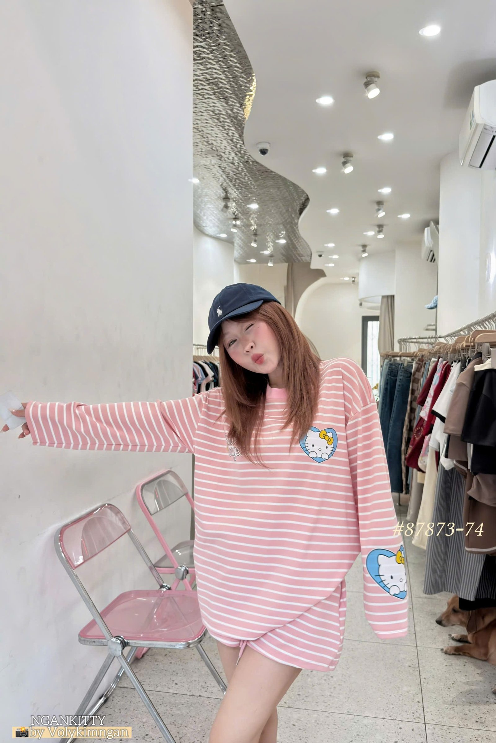 Set Ame Saigon Hellokitty sọc - Ảnh 5