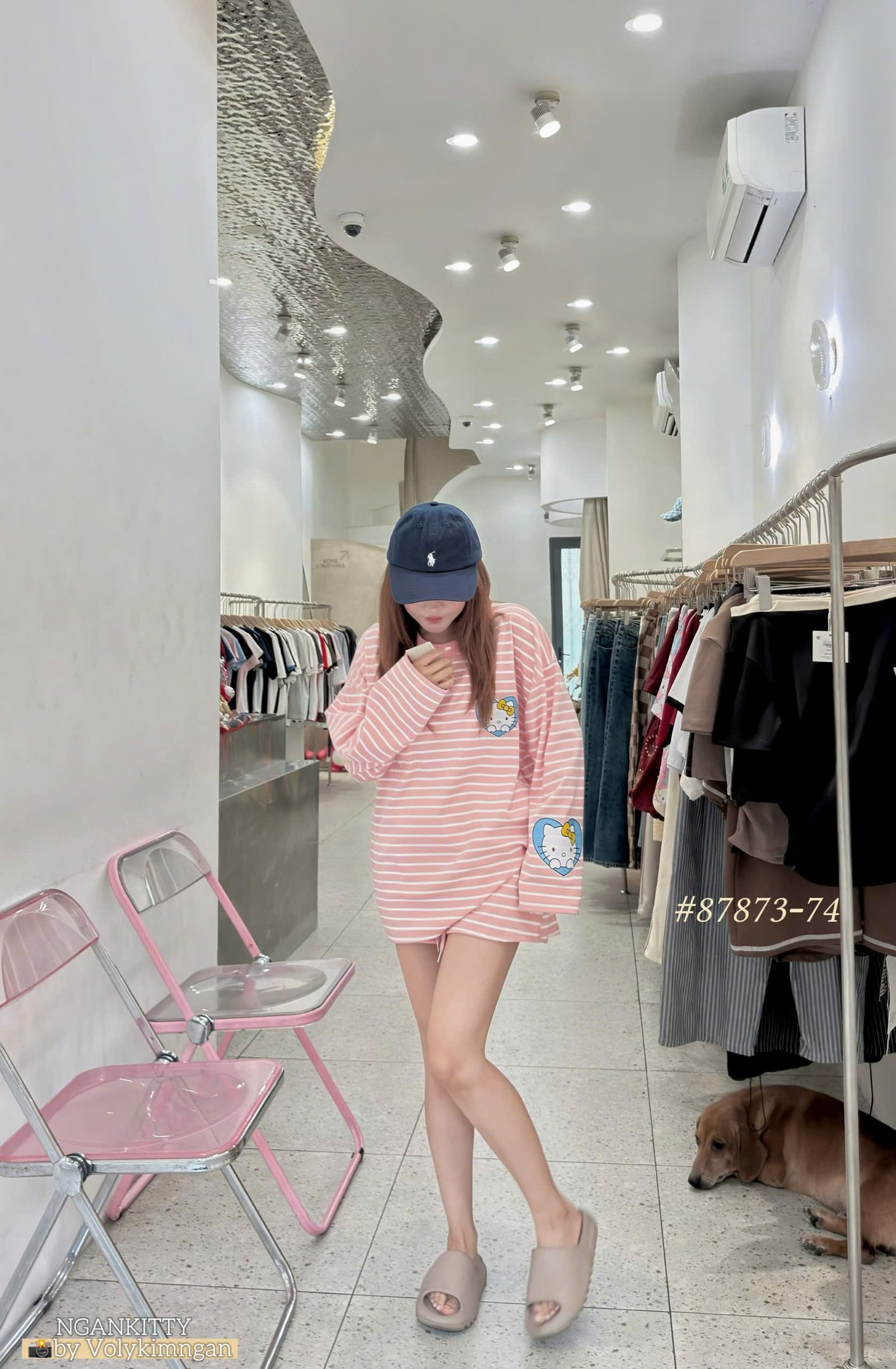 Set Ame Saigon Hellokitty sọc - Ảnh 4