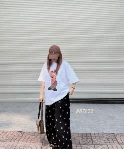 Set Minnie tay nghe quần rút lai