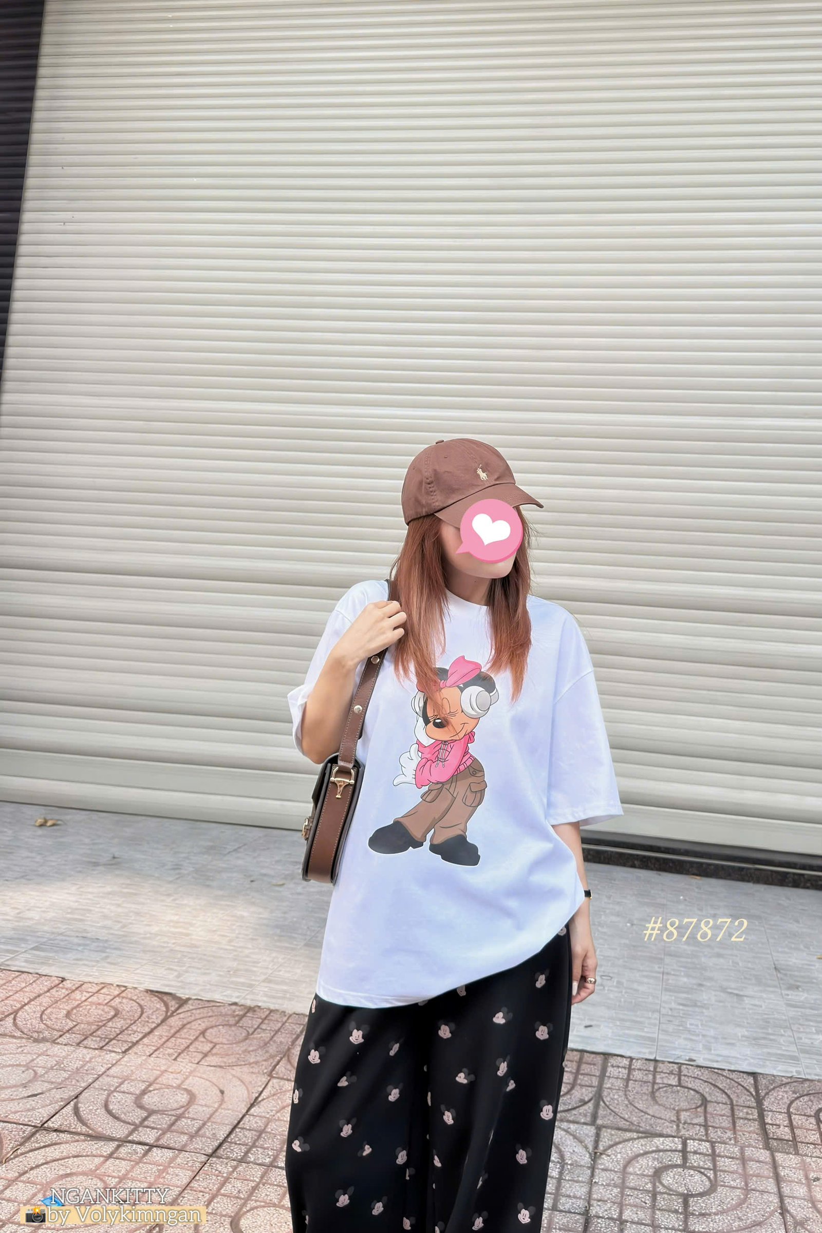 Set Minnie tay nghe quần rút lai - Ảnh 9