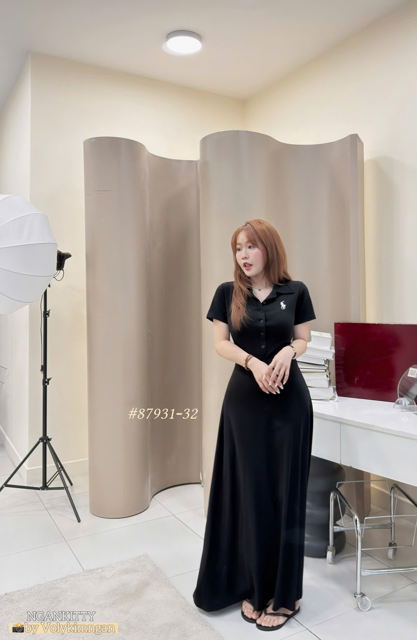 Đầm body xoè Polo thêu - Ảnh 10