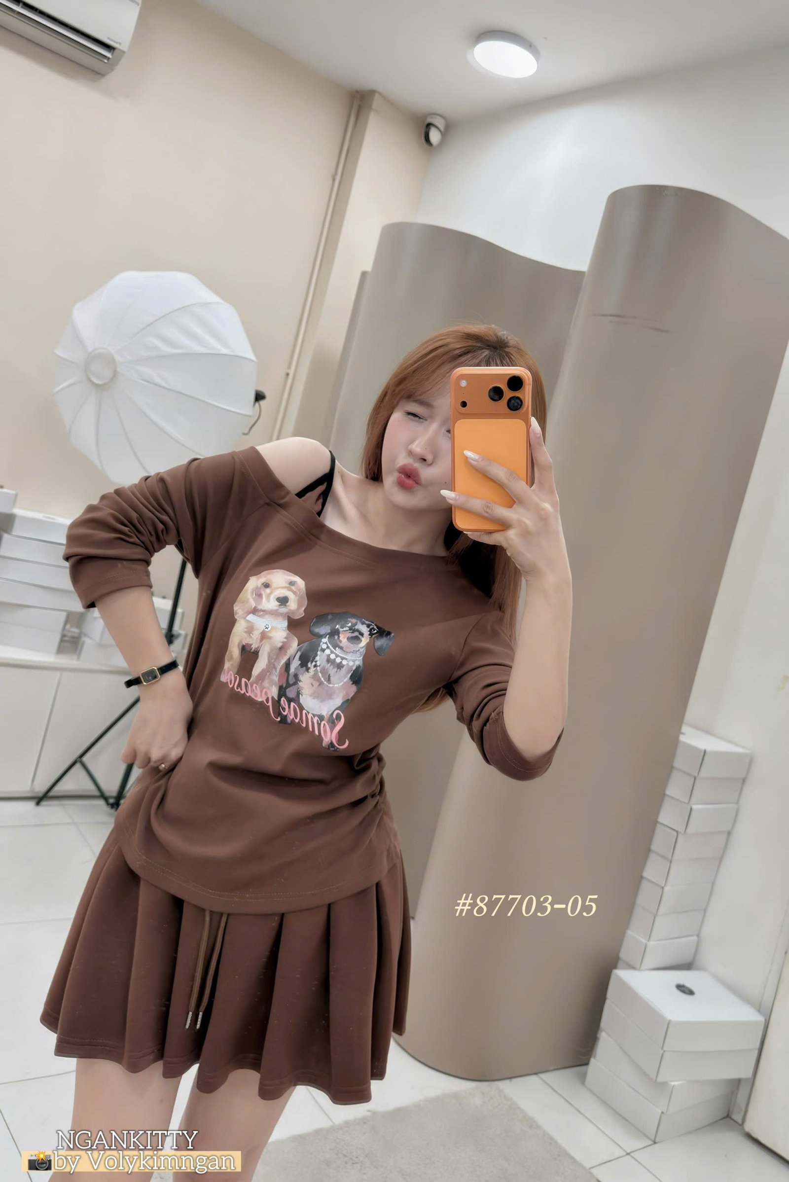 Set chó bẹt vai cv xếp ly - Ảnh 2