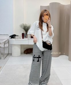 SET CHROMEHEART QUẦN SUÔNG SỌC F