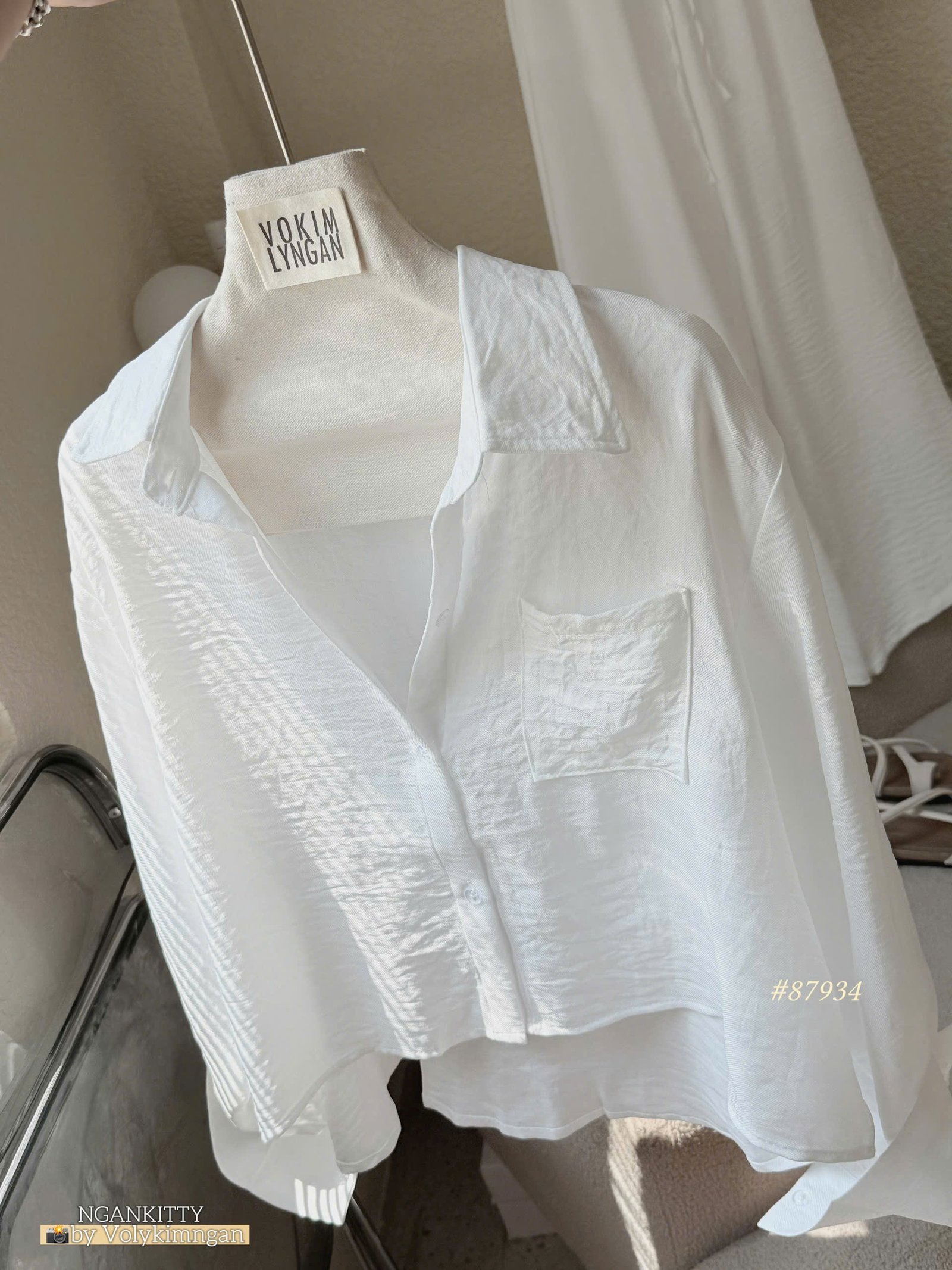 Set sơmi crop linen - Ảnh 11