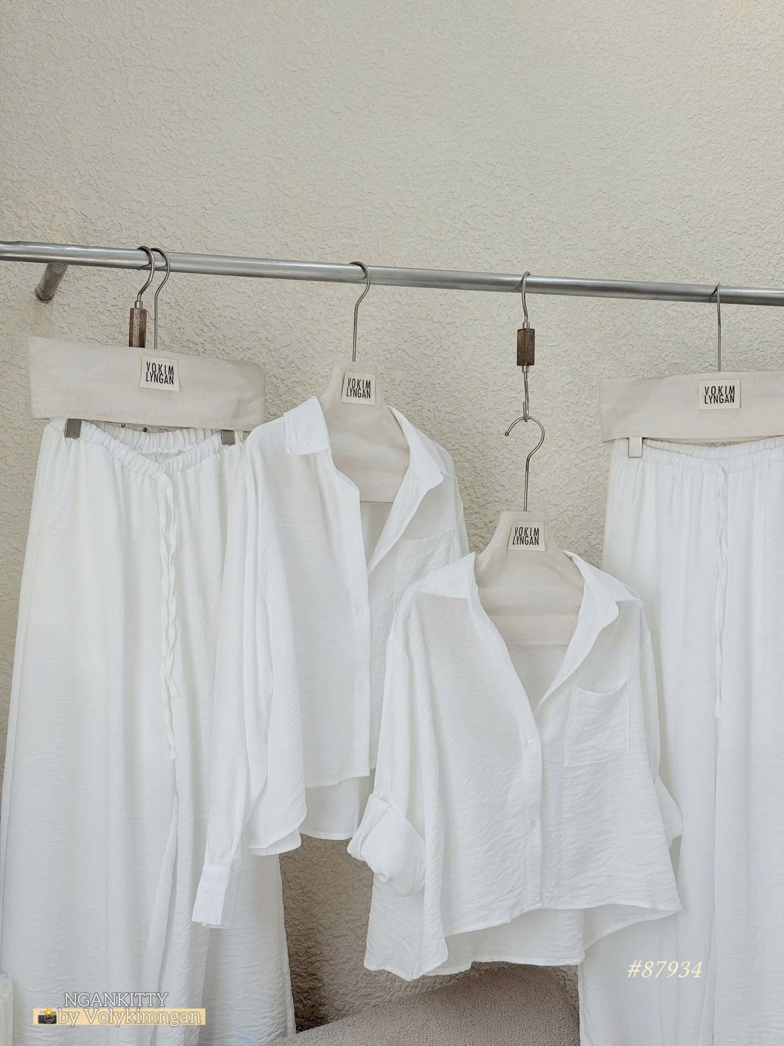 Set sơmi crop linen - Ảnh 9