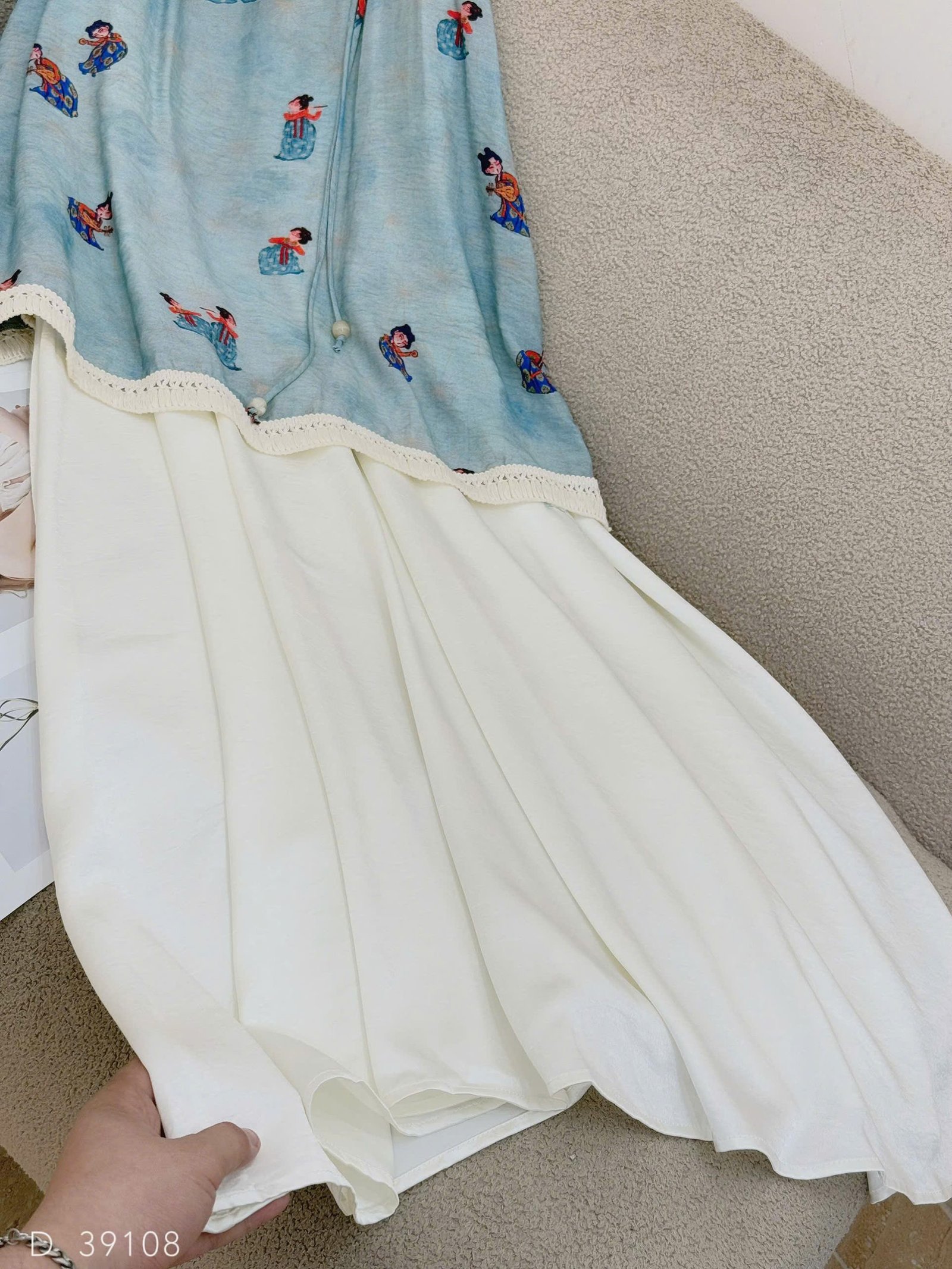 Đầm maxi 2s thêu kèm túi - Ảnh 5