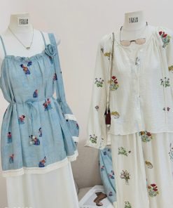 Alternative view of Đầm maxi 2s thêu kèm túi