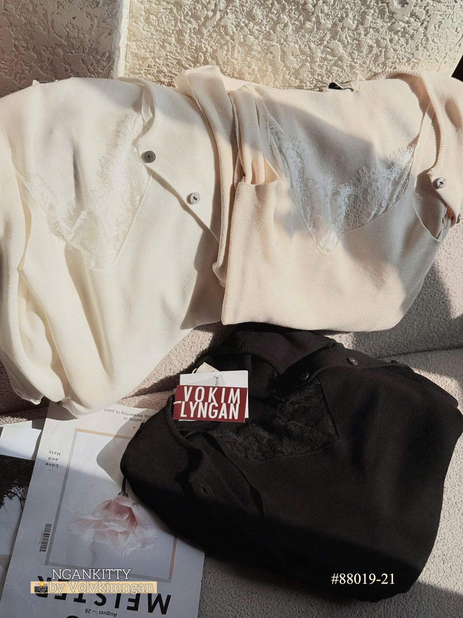 Set áo cadigan monte + 2s ren - Ảnh 10